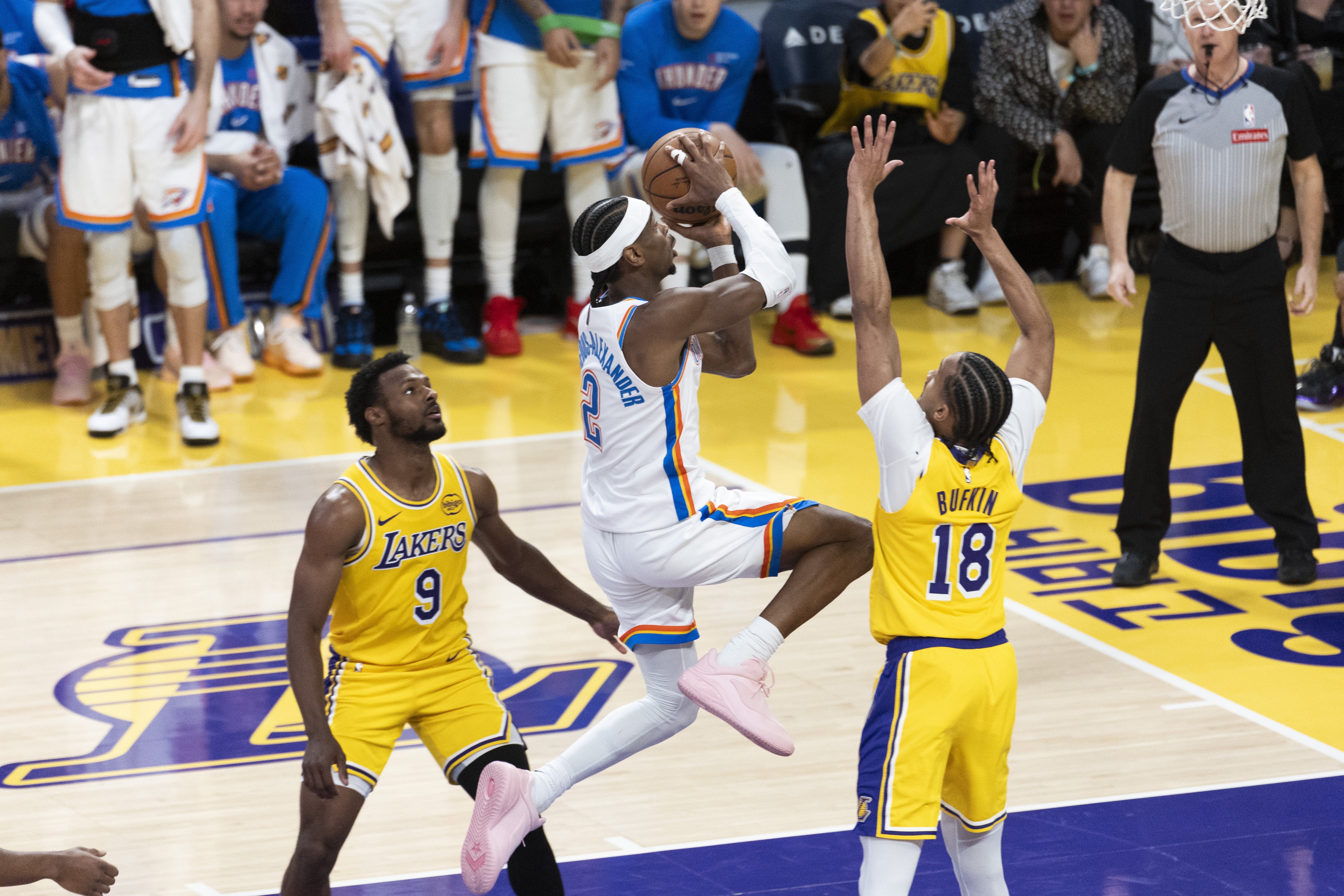 Los Angeles Lakers VS Oklahoma City Thunder