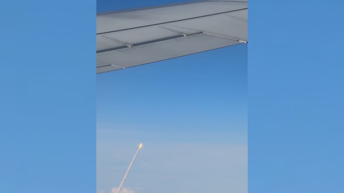 Pogled iz aviona na Artemis 2