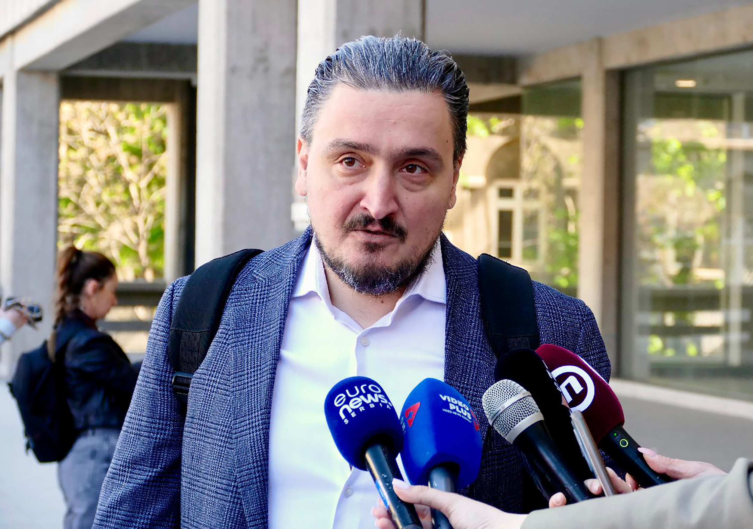 Advokat Jovan Rajić   Beograd Suđenje studentima, uhapšenim posle vidovdanskog protesta u Beogradu