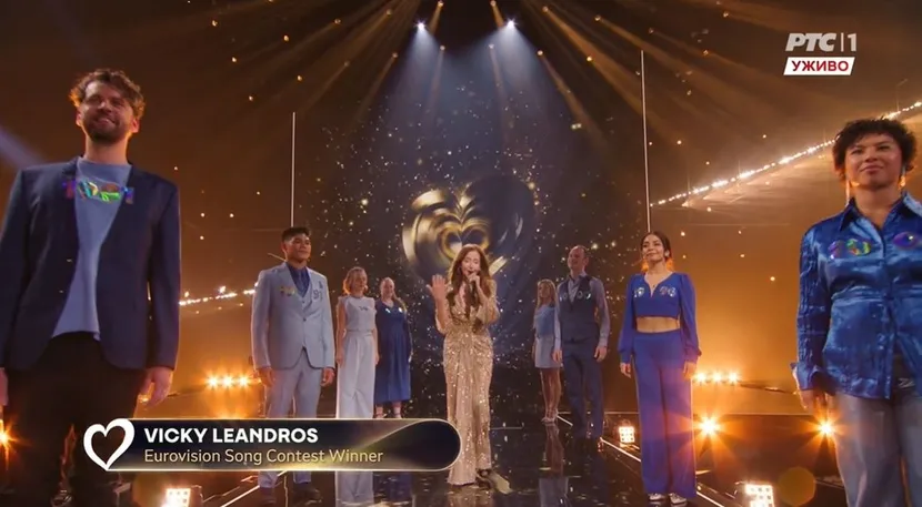 Foto: Printskrin RTS 1/Pesma Evrovizije / Viki Leandros