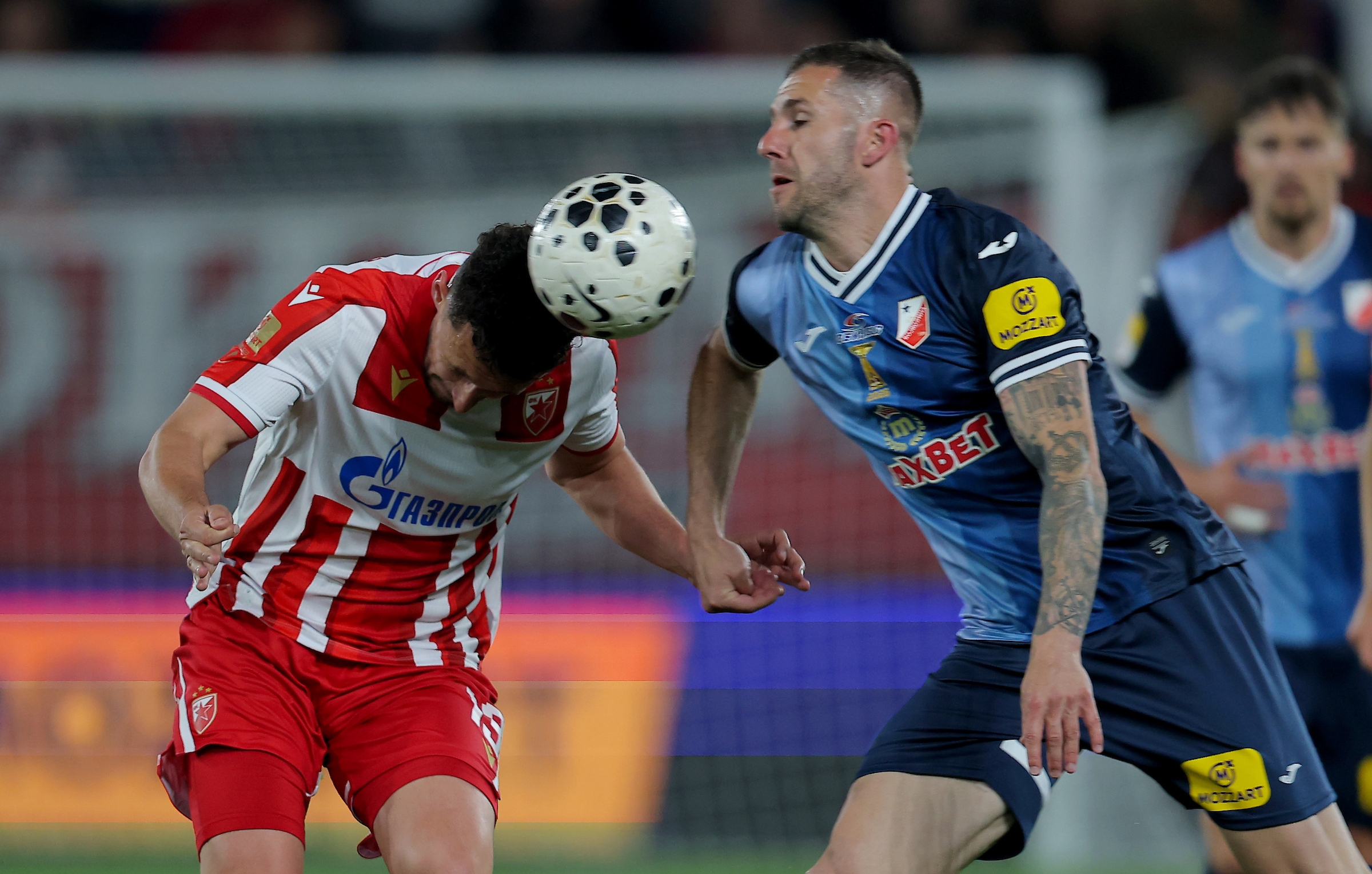 Loznica, Serbia. 13th May, 2026. Crvena Zvezda's  during Serbian Cup Final