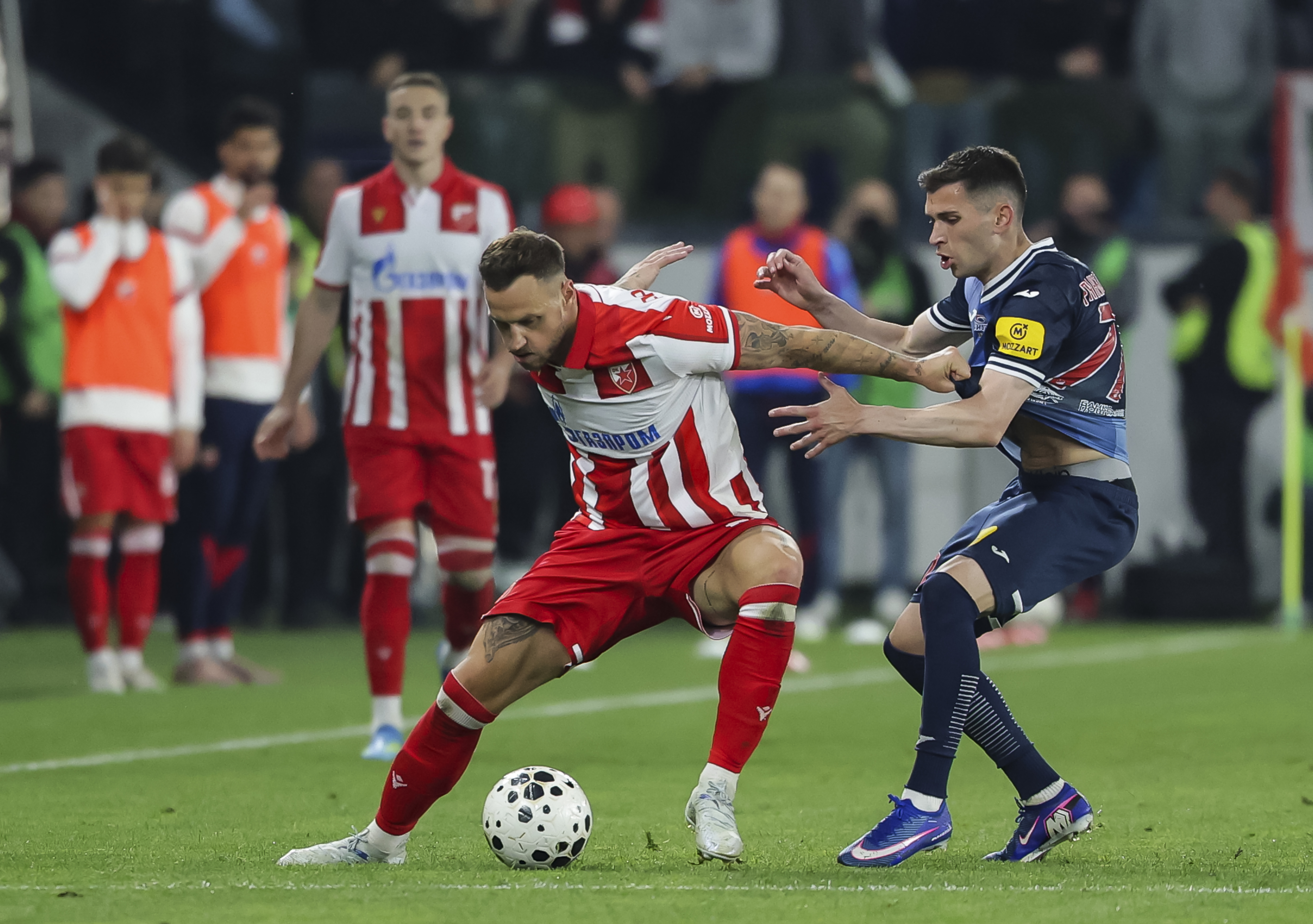 during the Serbia Cup Kup Srbije season 2025/2026 Final match between Crvena Zvezda and Vojvodina at stadium Lagator in Loznica