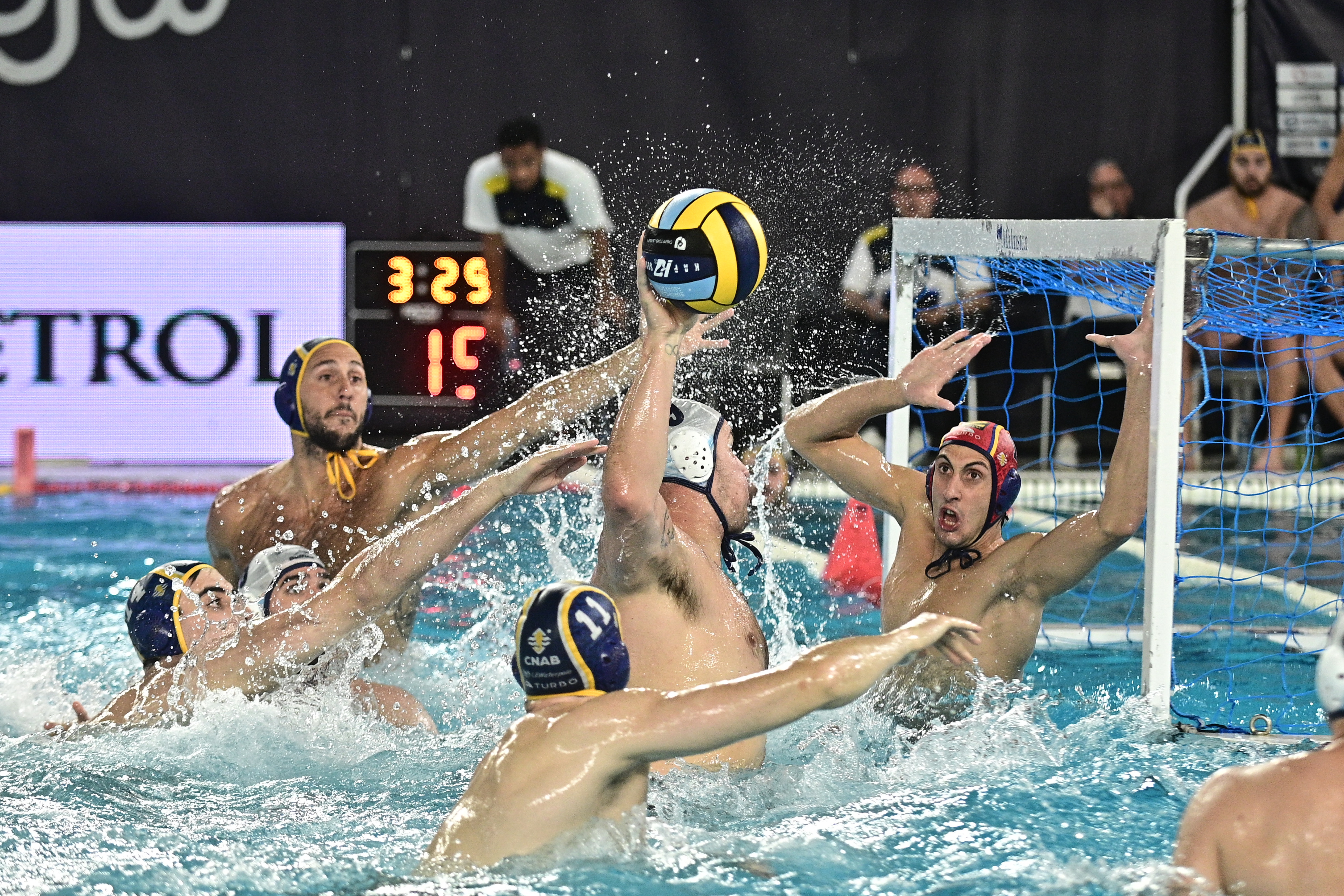 LEN waterpolo Champions League 2025/26 quarter final stage, group A match between vk Novi Beograd snd Zodiac Barceloneta, played at sc 11 April, 13.05.2026, Belgrade, Serbia.