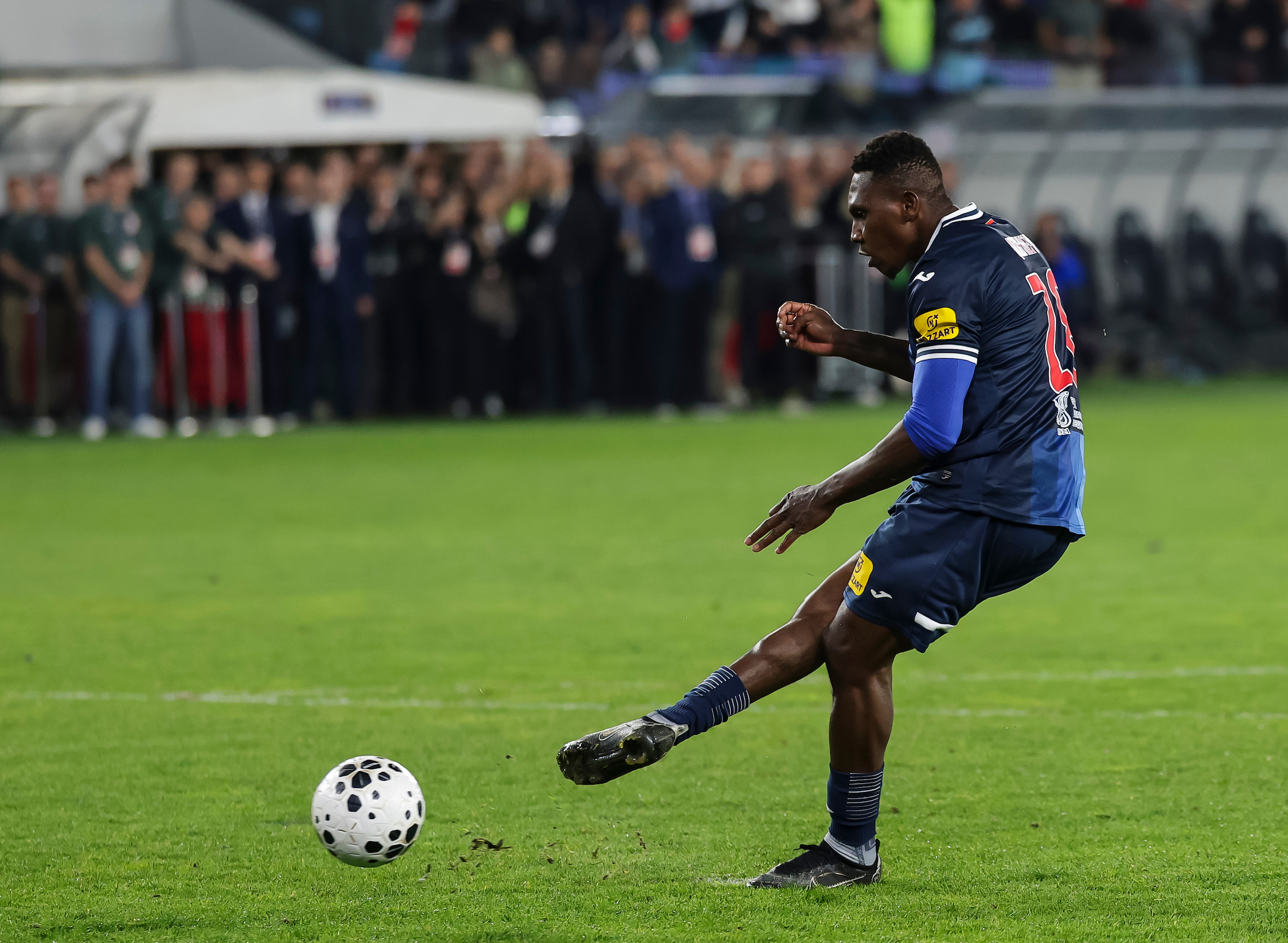 John Mary Uzuegbunam Honi of Vojvodina during the Serbia Cup Kup Srbije season 2025/2026 Final match between Crvena Zvezda and Vojvodina at stadium Lagator