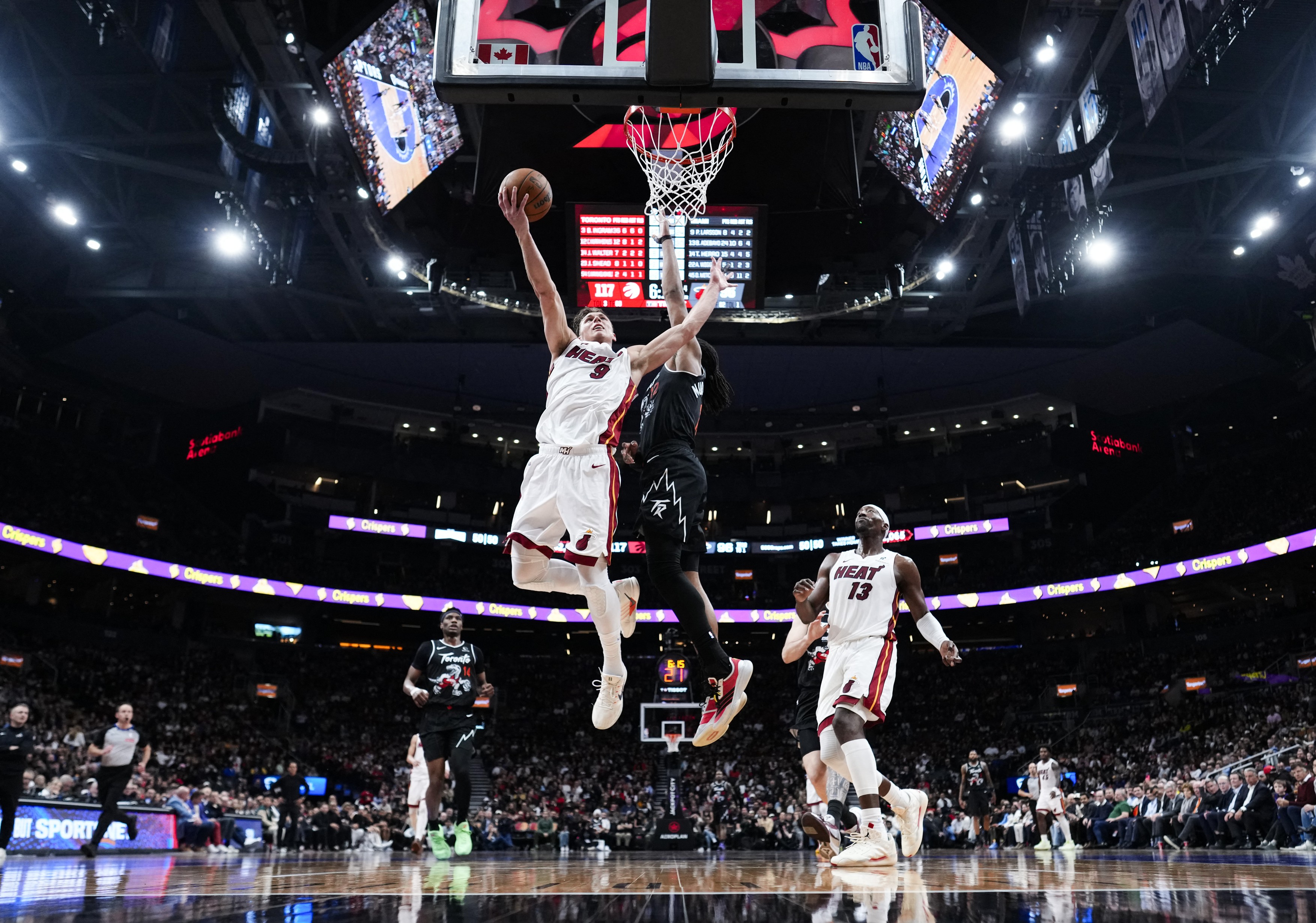 TORONTO, CANADA - APRIL 9: Pelle Larsson #9 of the Miami Heat