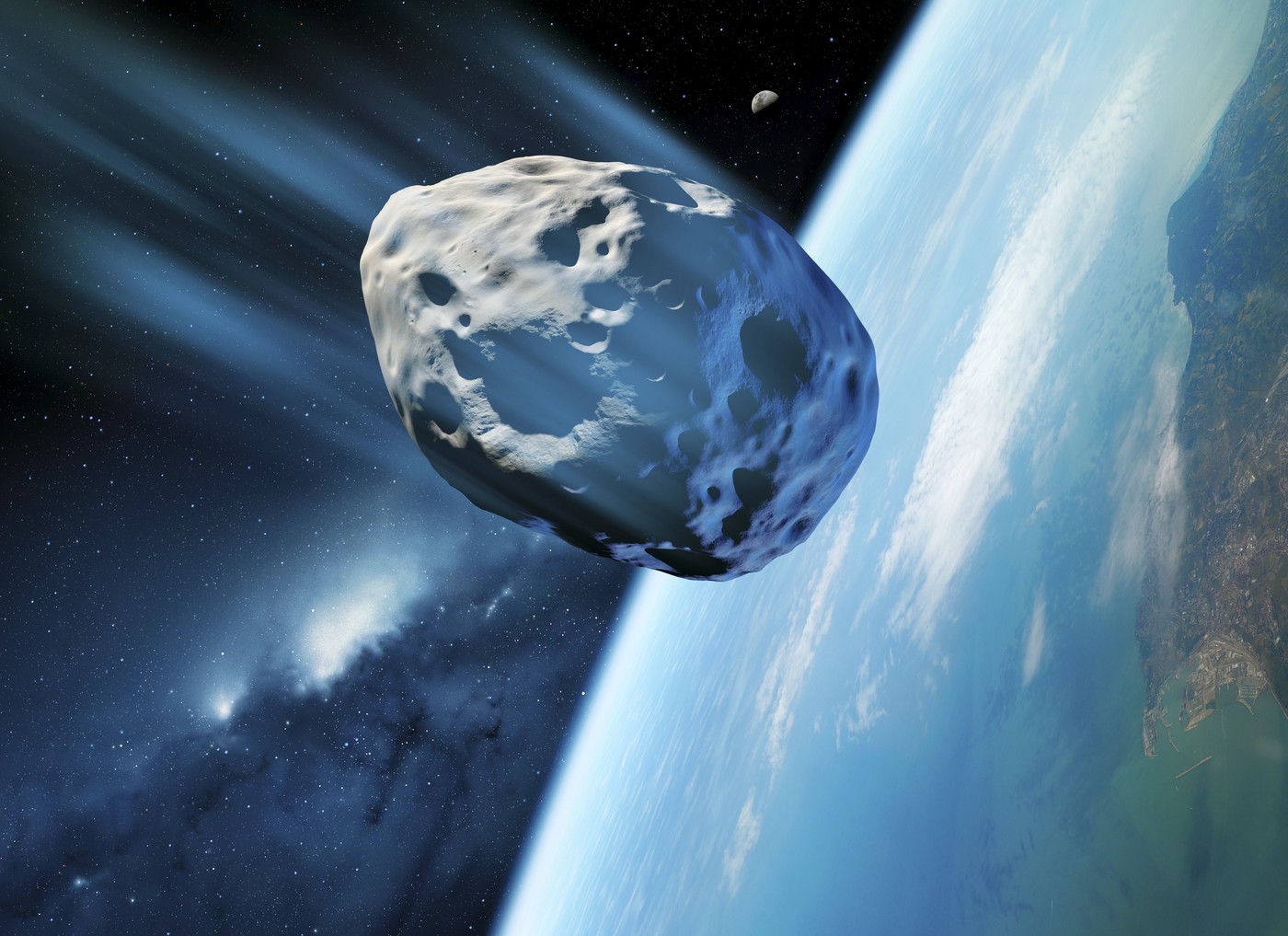 Asteroid, ilustracija