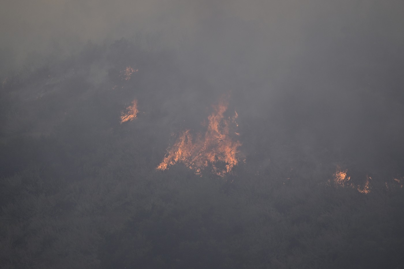 Sandy Fire spreads in Simi Valley, California