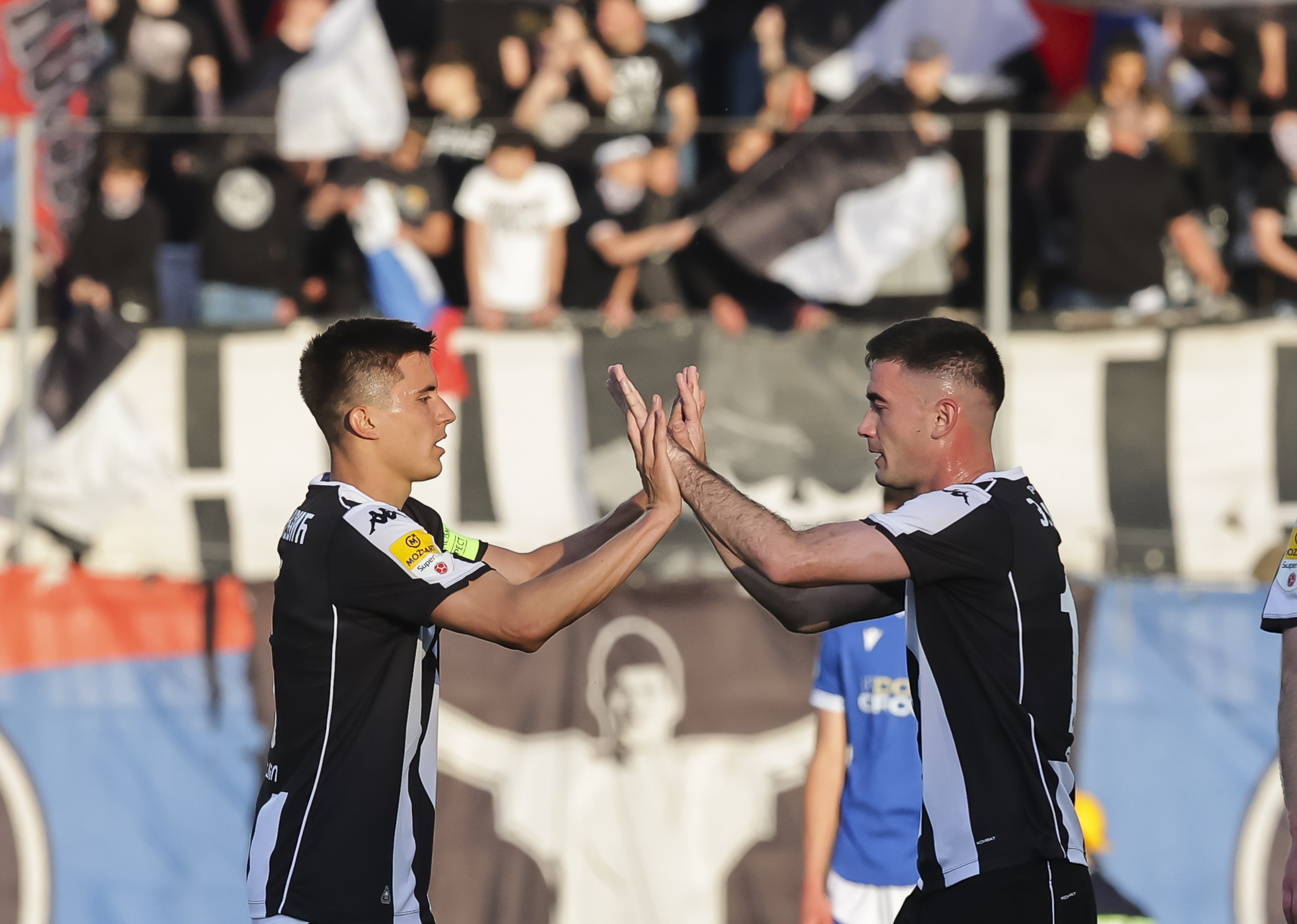 Dragojević i Zdjelar na meču Partizan - Novi Pazar
