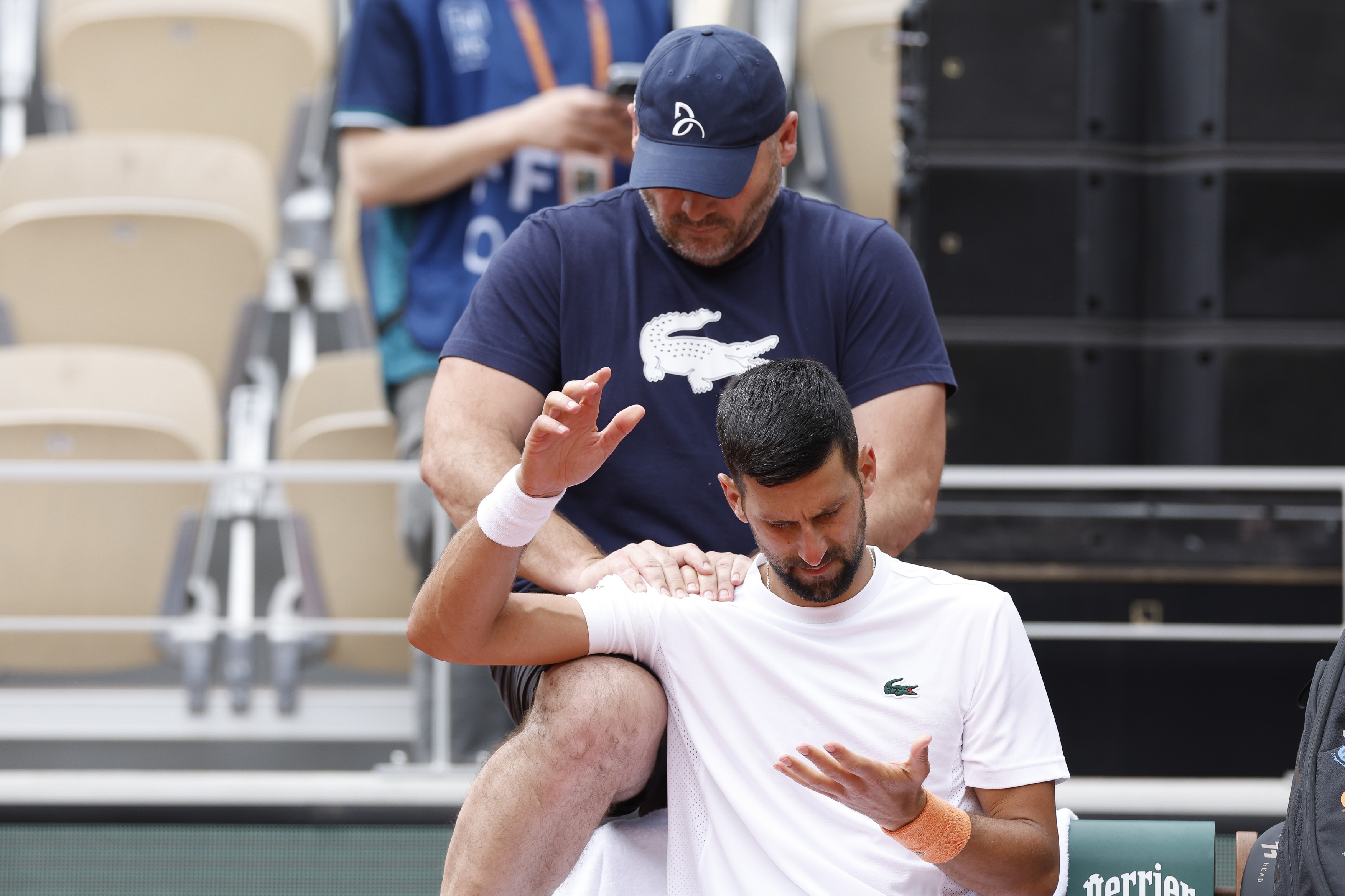 Novak DJOKOVIC (SRB) and Miljan Amanović