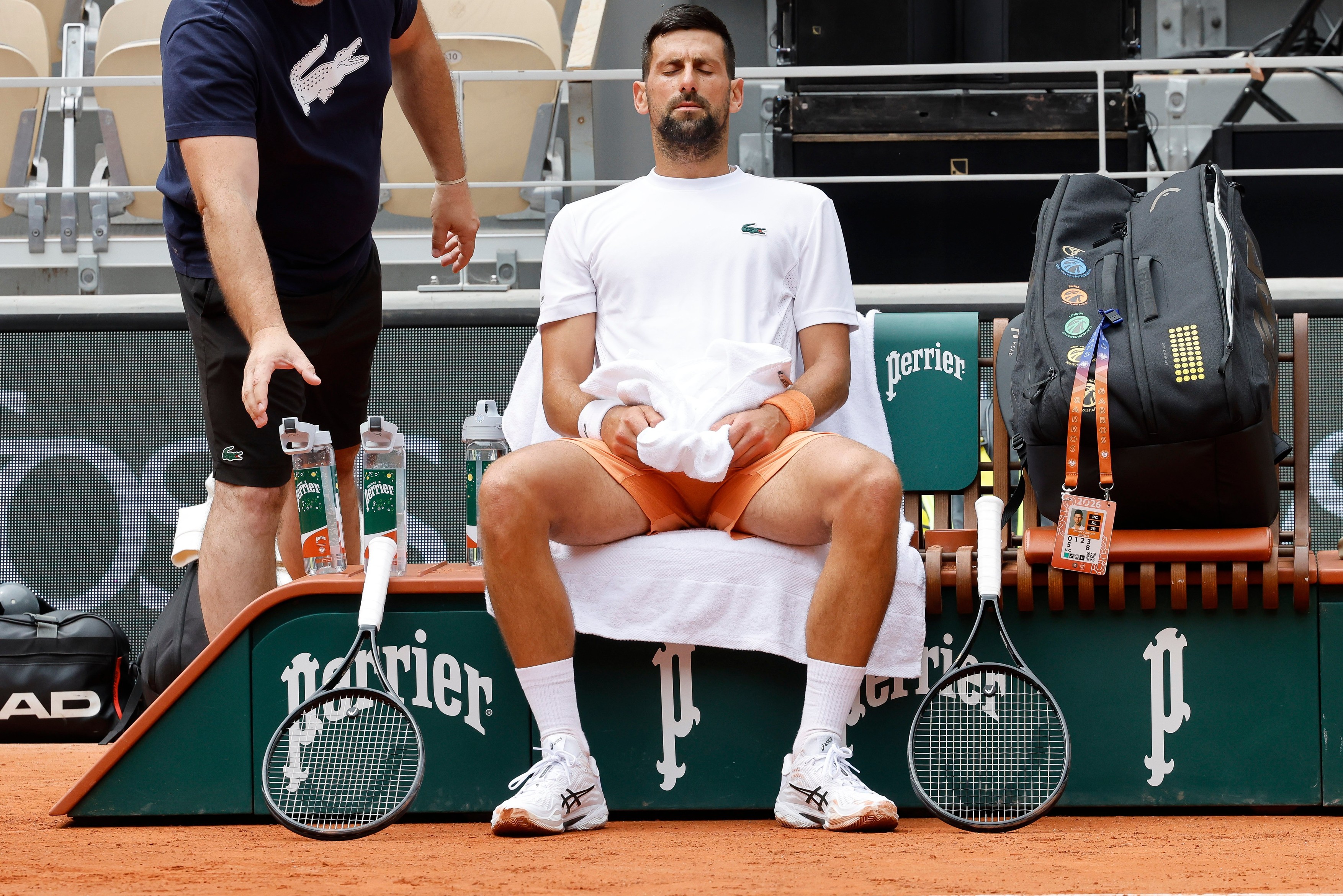 Novak DJOKOVIC (SRB) in action