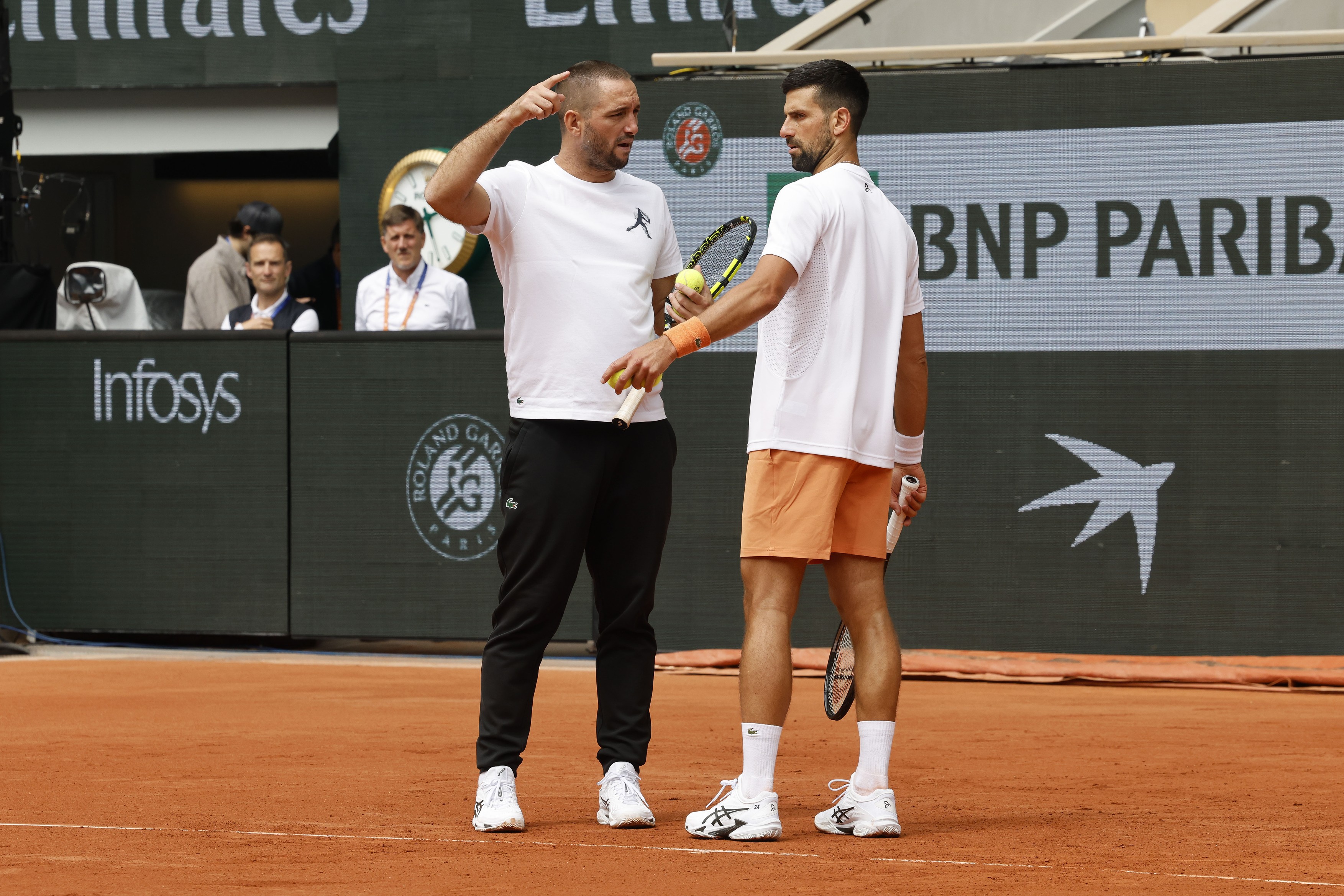 May 20, 2026, Paris, Paris, France: Viktor TROIKI and Novak DJOKOVIC (SRB) in action