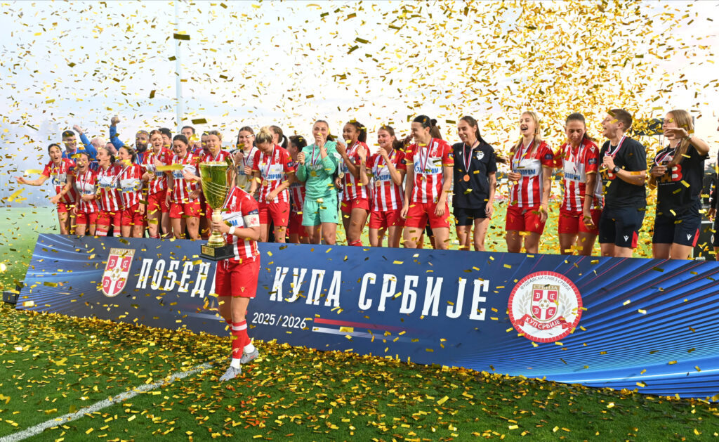 ŽFK Crvena zvezda osvaja trofej Kupa u sezoni 2025/2026