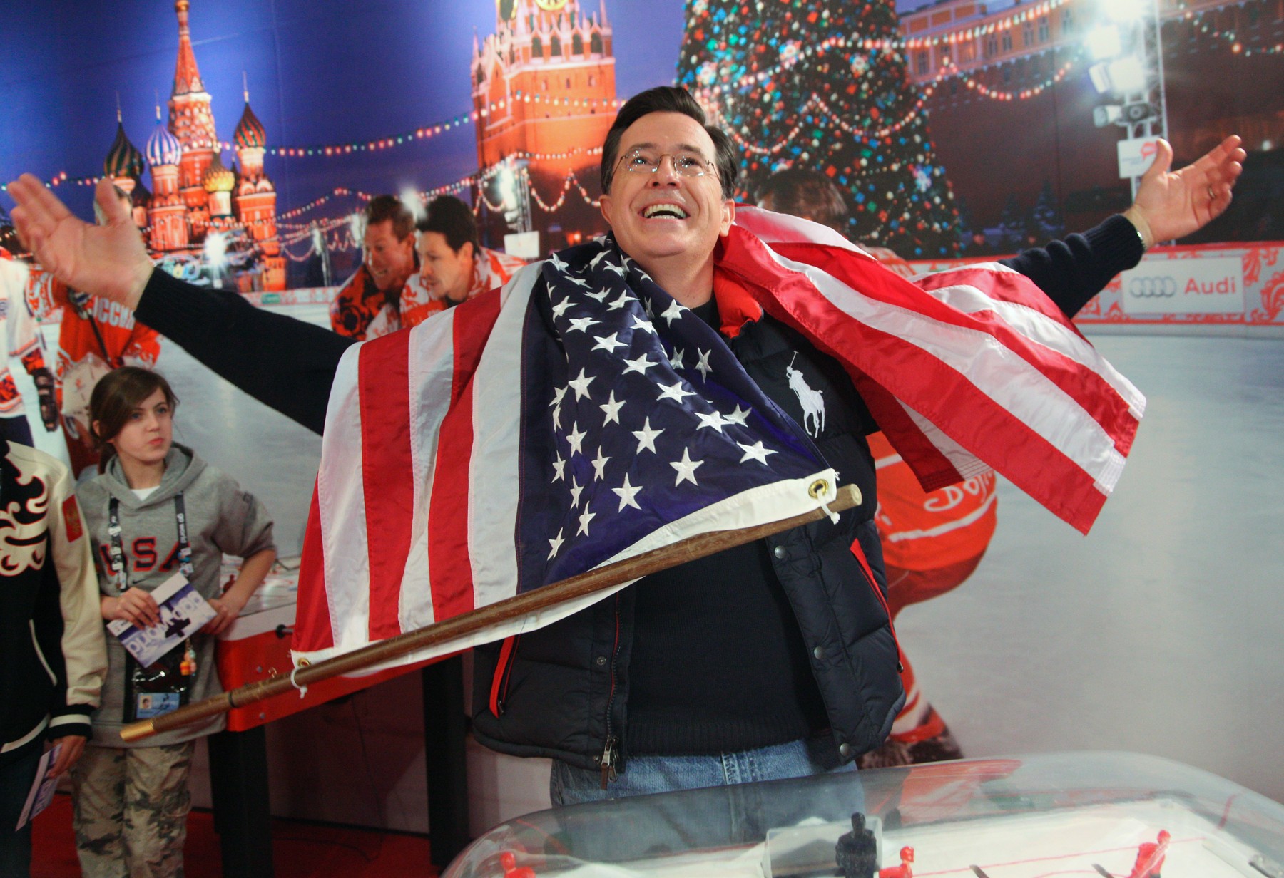 Political humorist Stephen Colbert