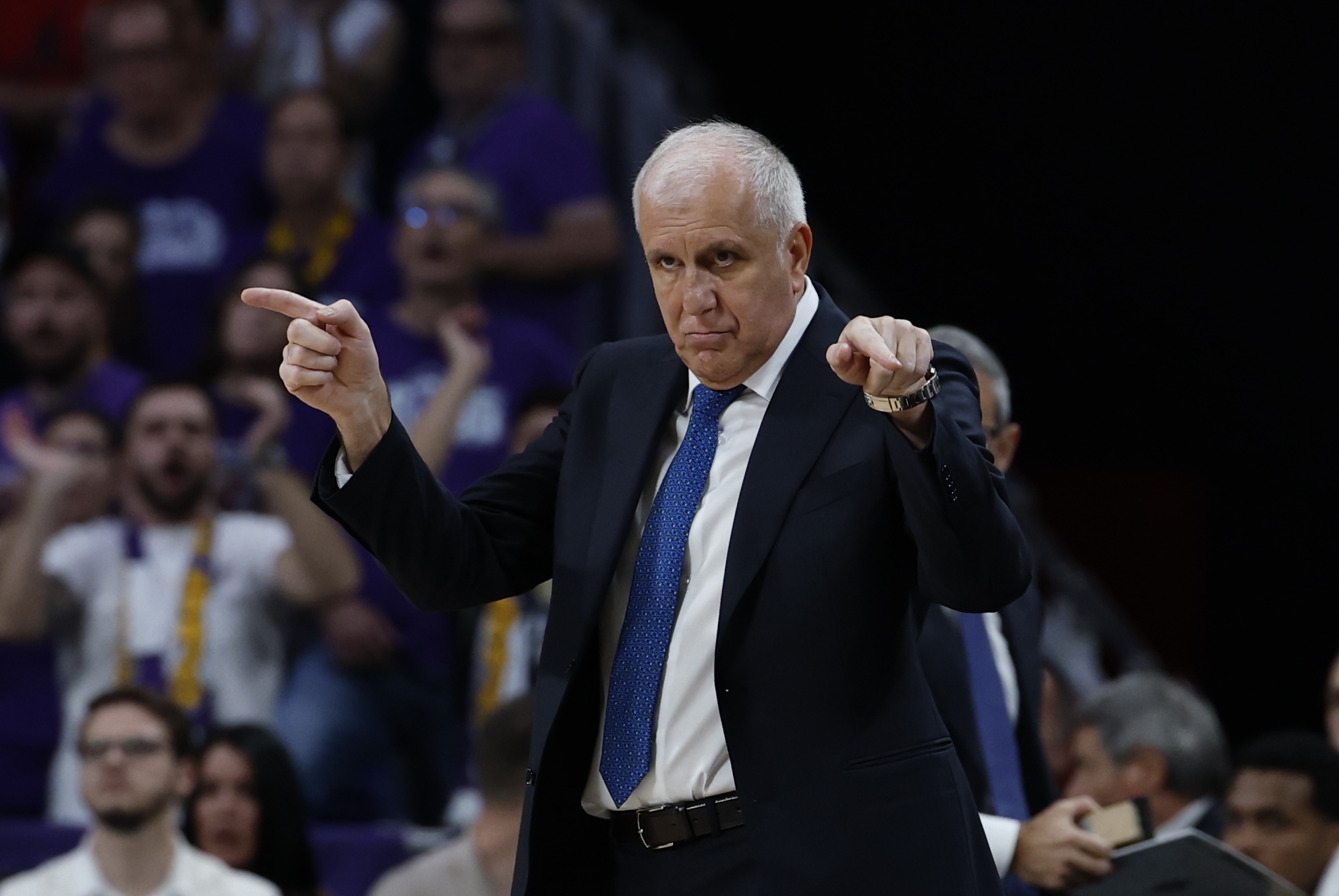 Former Partizan Belgrade's head coach Zeljko Obradovic
