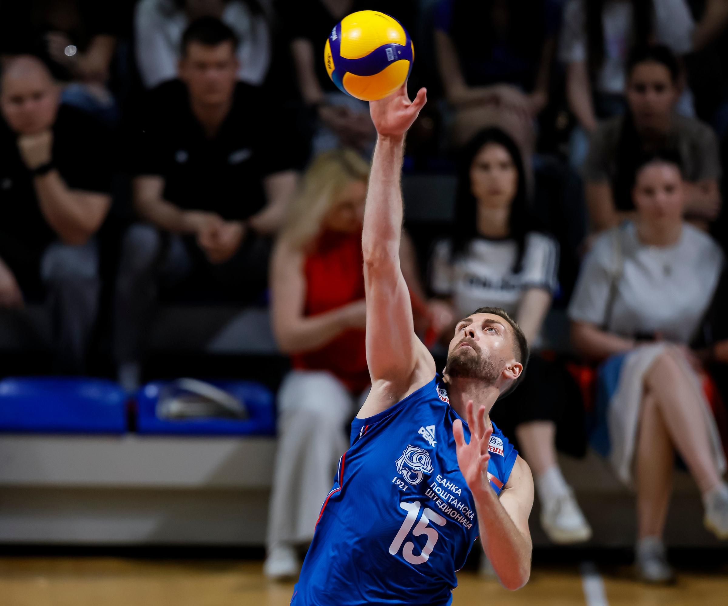 Nemanja Masulovic of Serbia during the Friendly International Volleyball