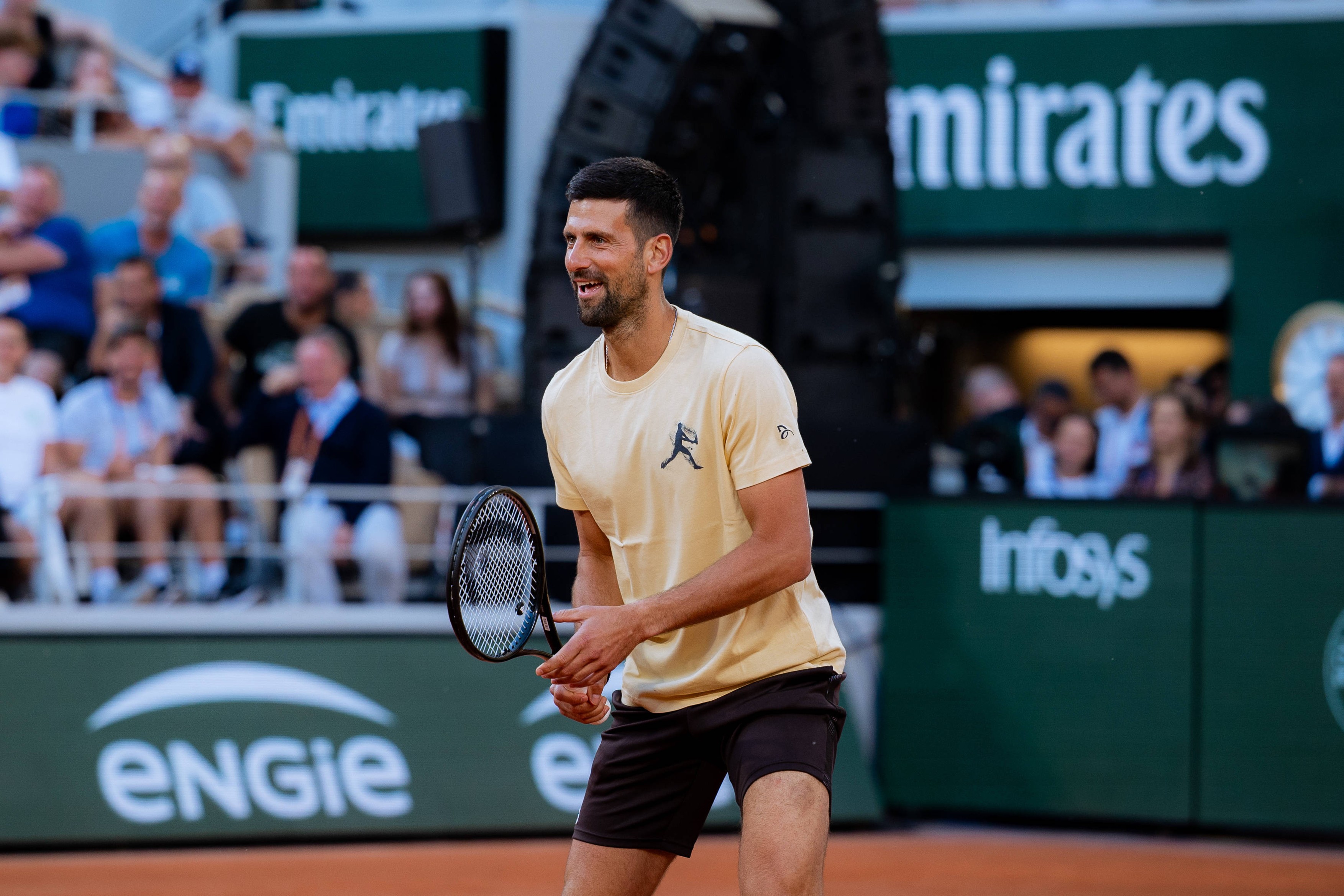 PARIS, FRANCE, MAY 21 : Novak Djokovic of Serbia