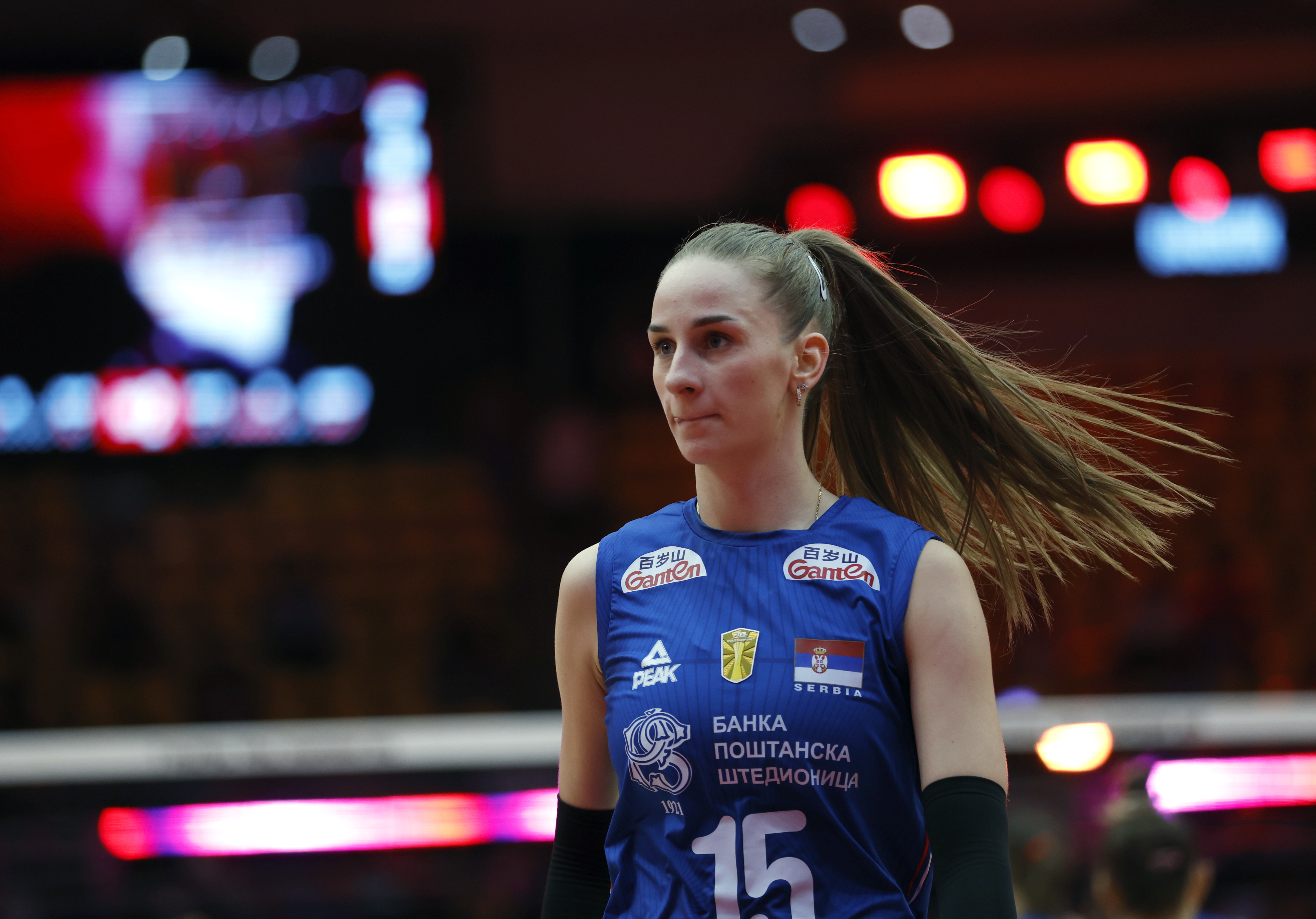 Serbia's Aleksandra Uzelac during the FIVB Women's Volleyball World Championship 2025