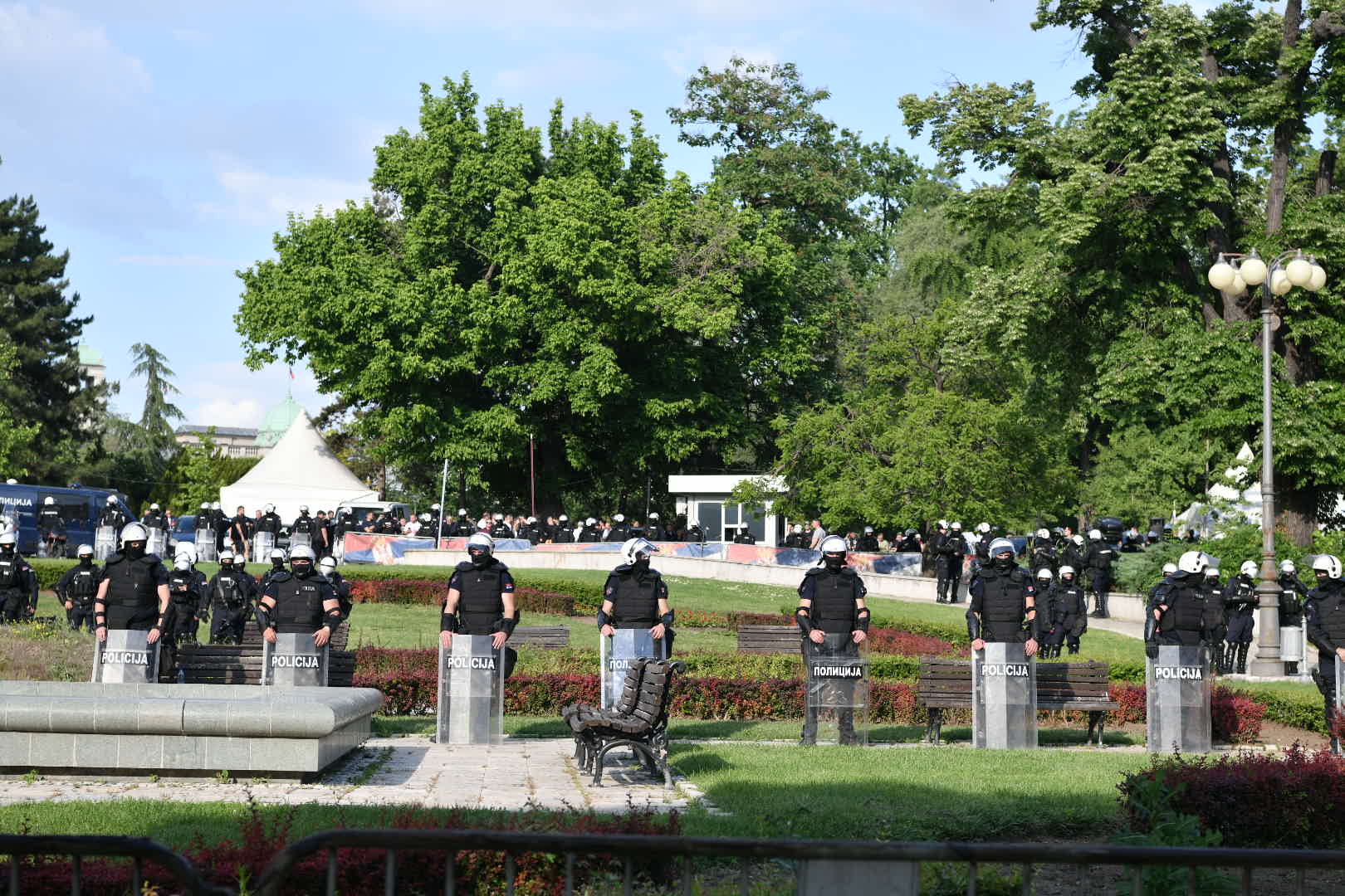 Protest Ti i ja, Slavija, jer studenti pobeđuju Foto:Goran Srdanov/Nova.rs  policija ćacilend