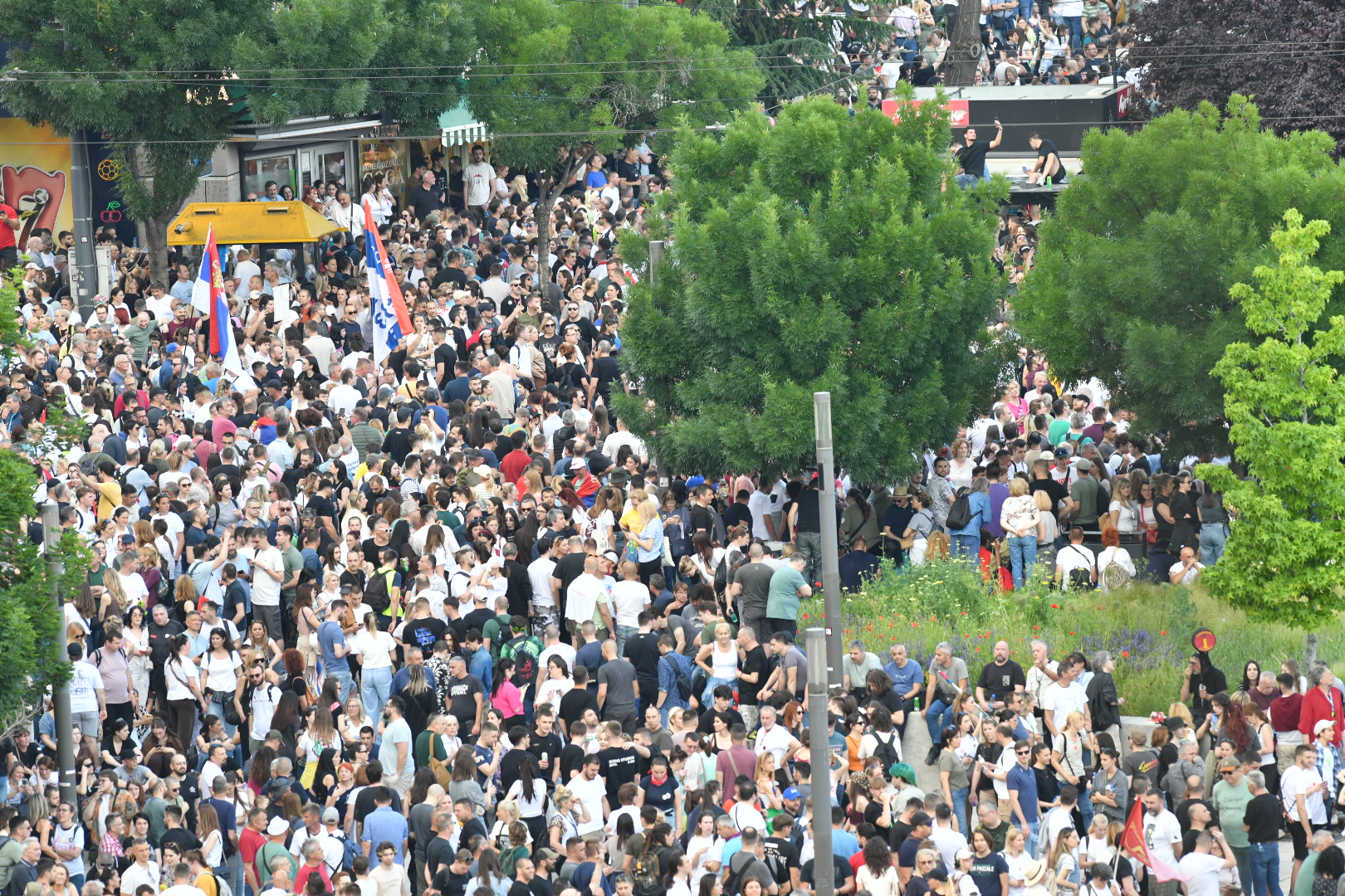 Slavija   Protest Ti i ja, Slavija, jer studenti pobeđuju Foto:Vladislav Mitić/Nova.rs