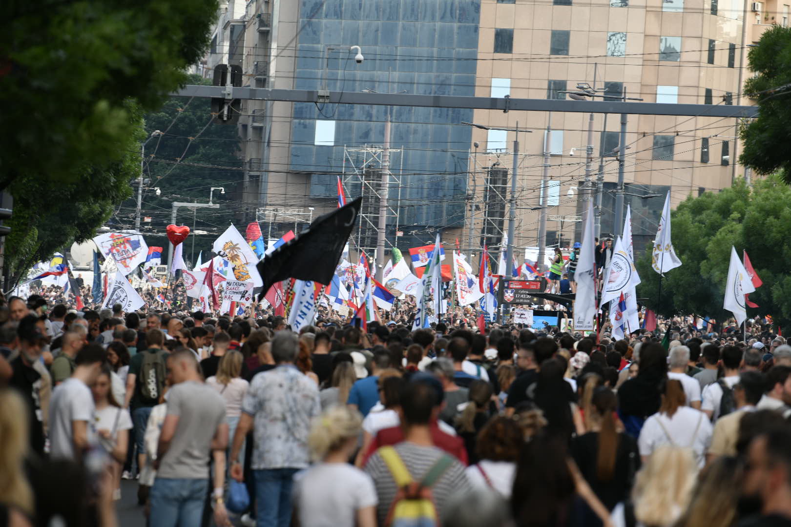 Protest Ti i ja, Slavija, jer studenti pobeđuju Foto: Goran Srdanov/Nova.rs