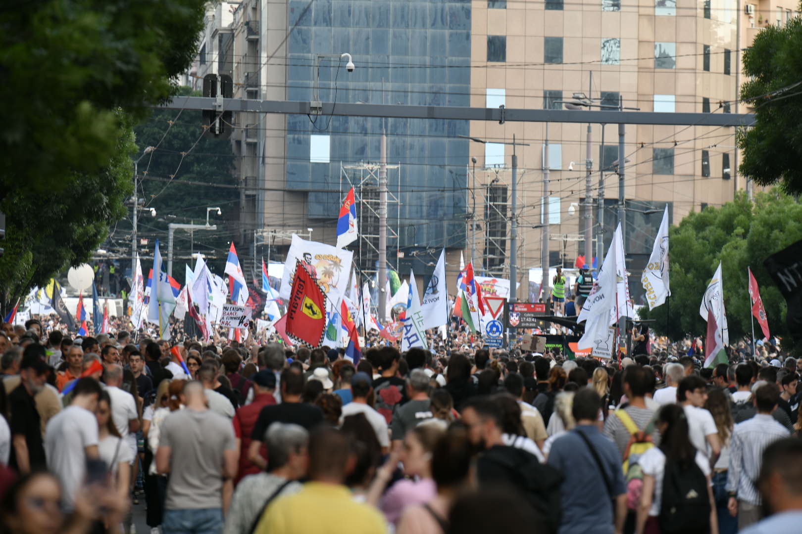 Protest Ti i ja, Slavija, jer studenti pobeđuju Foto: Goran Srdanov/Nova.rs