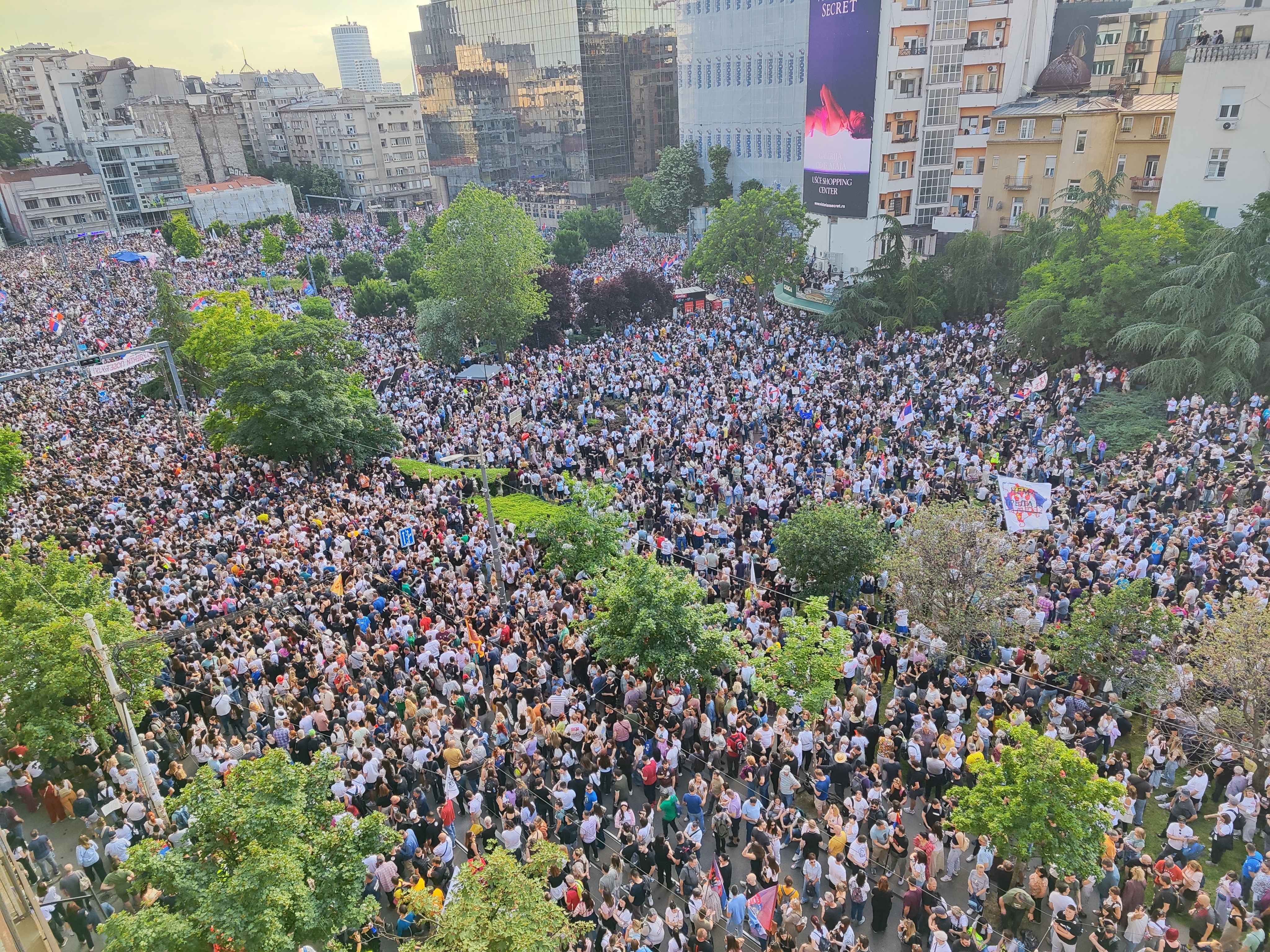 Protest Ti i ja, Slavija, jer studenti pobeđuju Foto: Goran Srdanov /Nova.rs totali