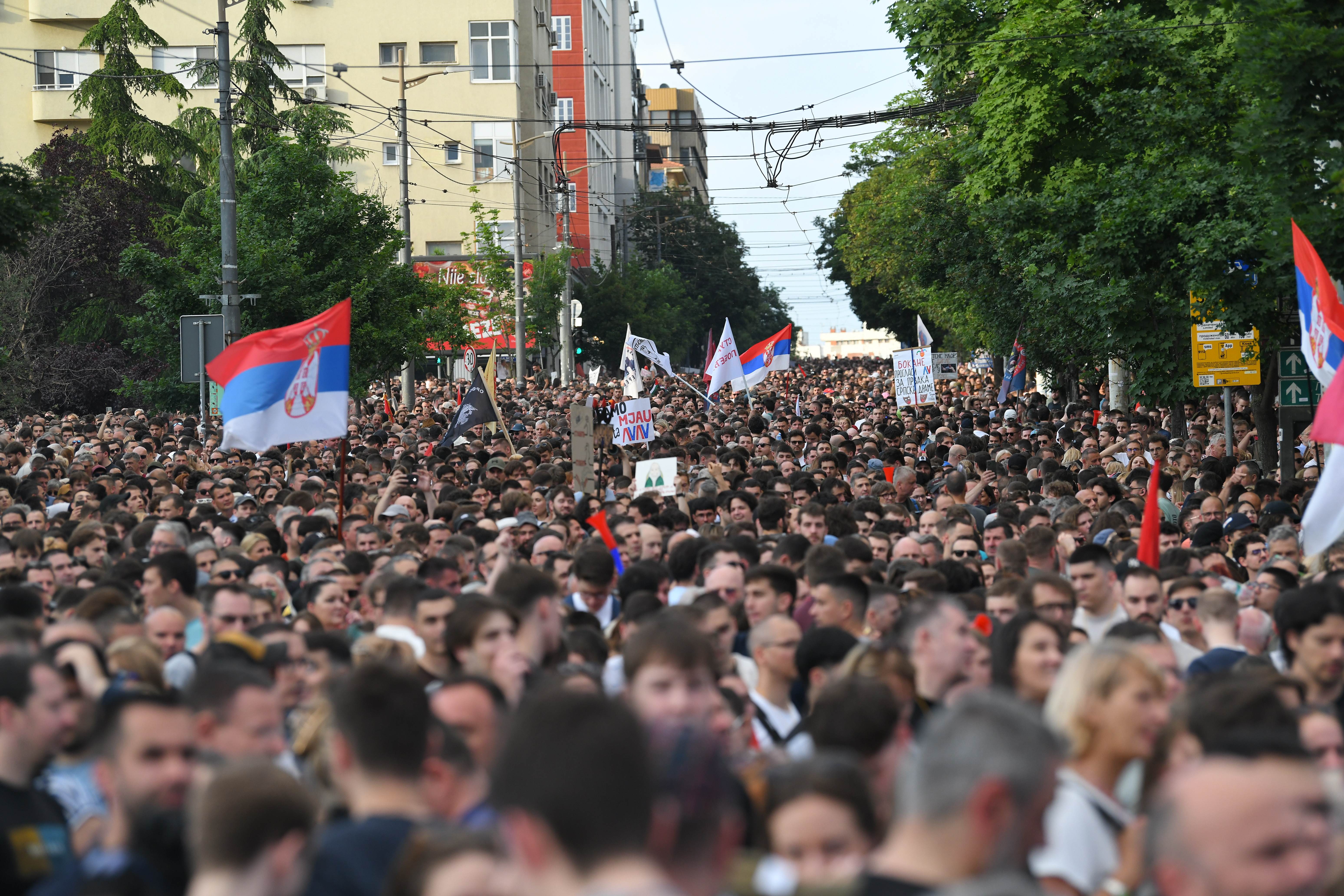 Protest Ti i ja, Slavija, jer studenti pobeđuju Foto:Marko Ljutica /Nova.rs