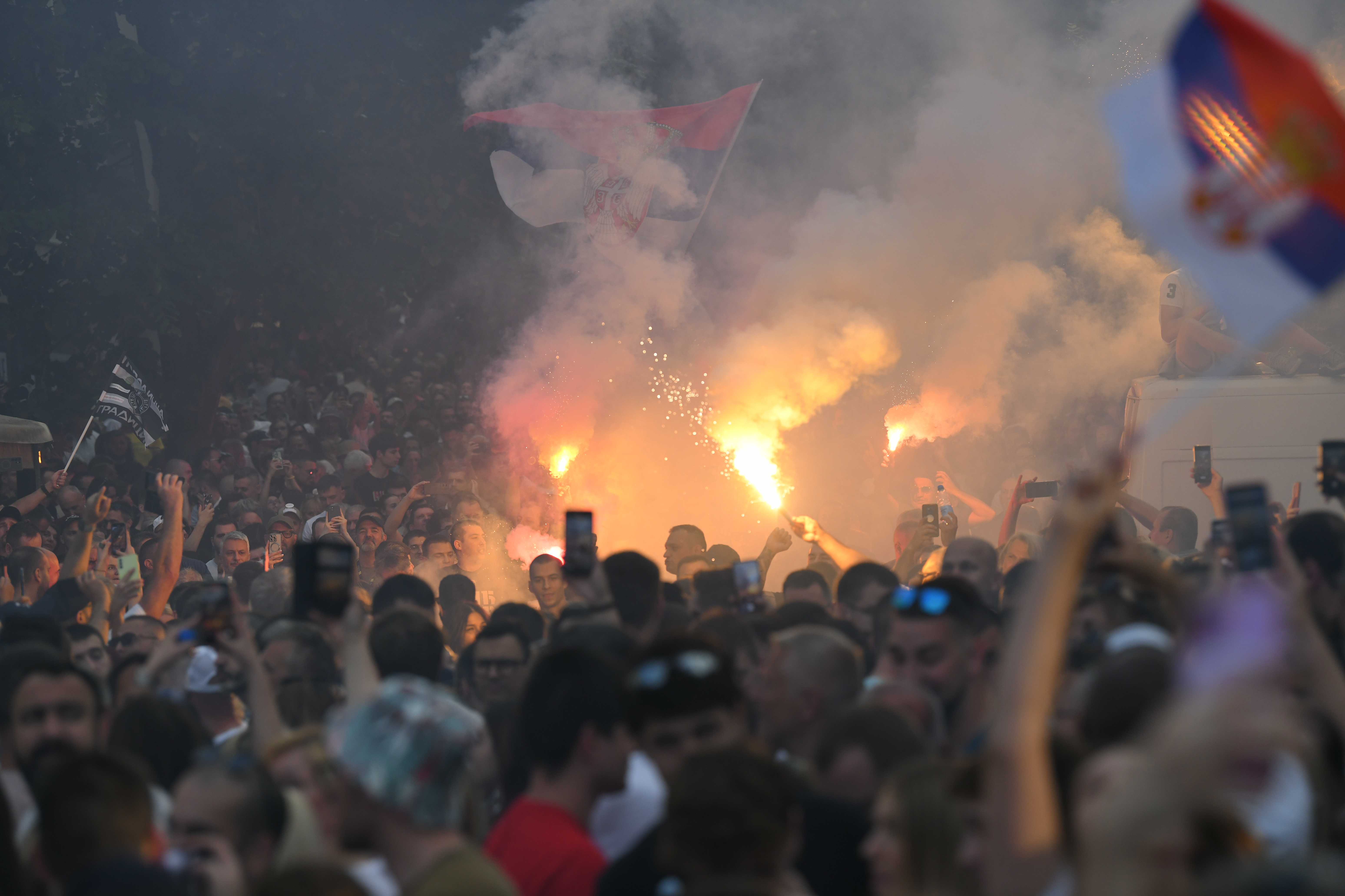 Protest Ti i ja, Slavija, jer studenti pobeđuju Foto:Marko Ljutica /Nova.rs