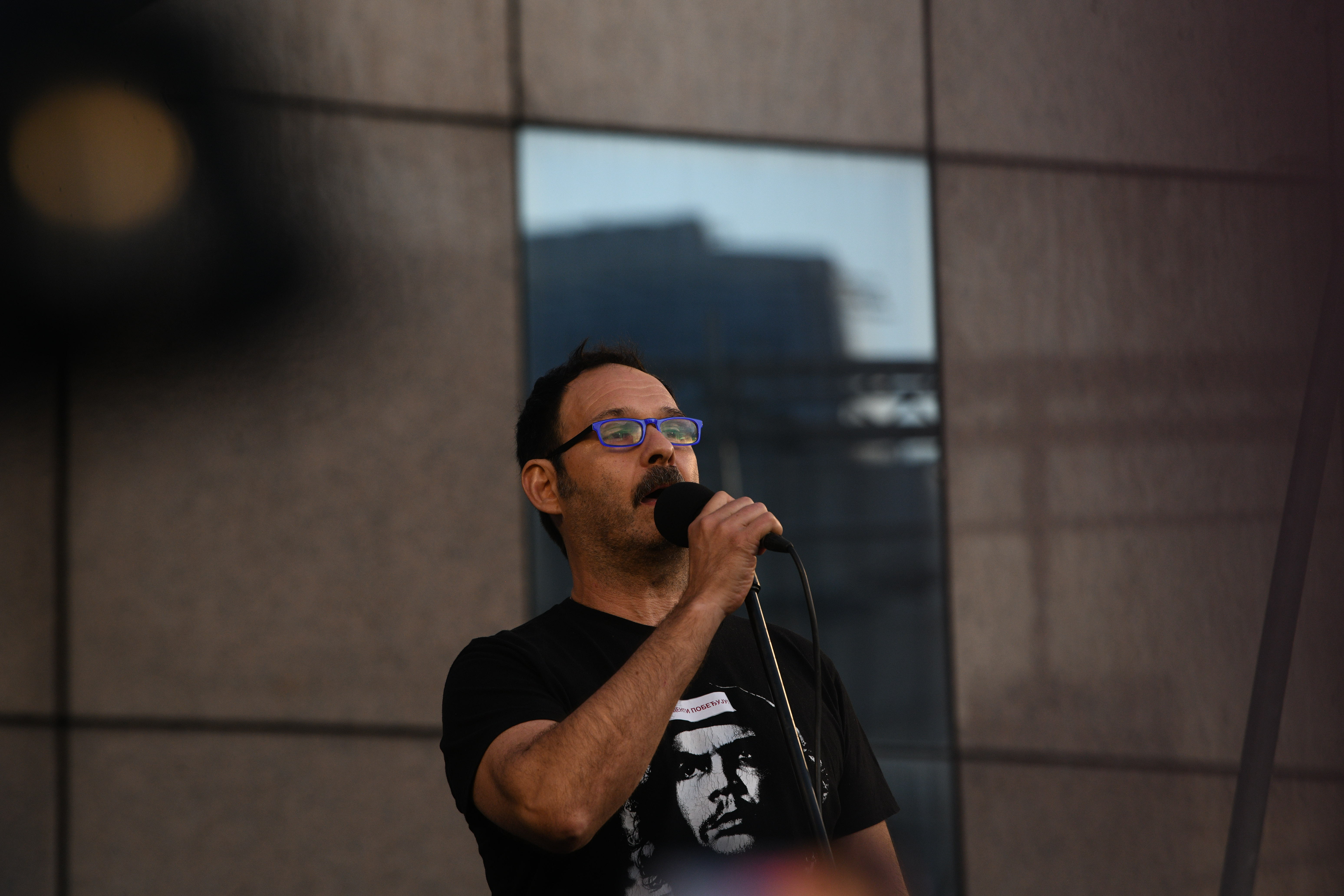 aleksandar srećković  kubura govornici  Protest Ti i ja, Slavija, jer studenti pobeđuju
