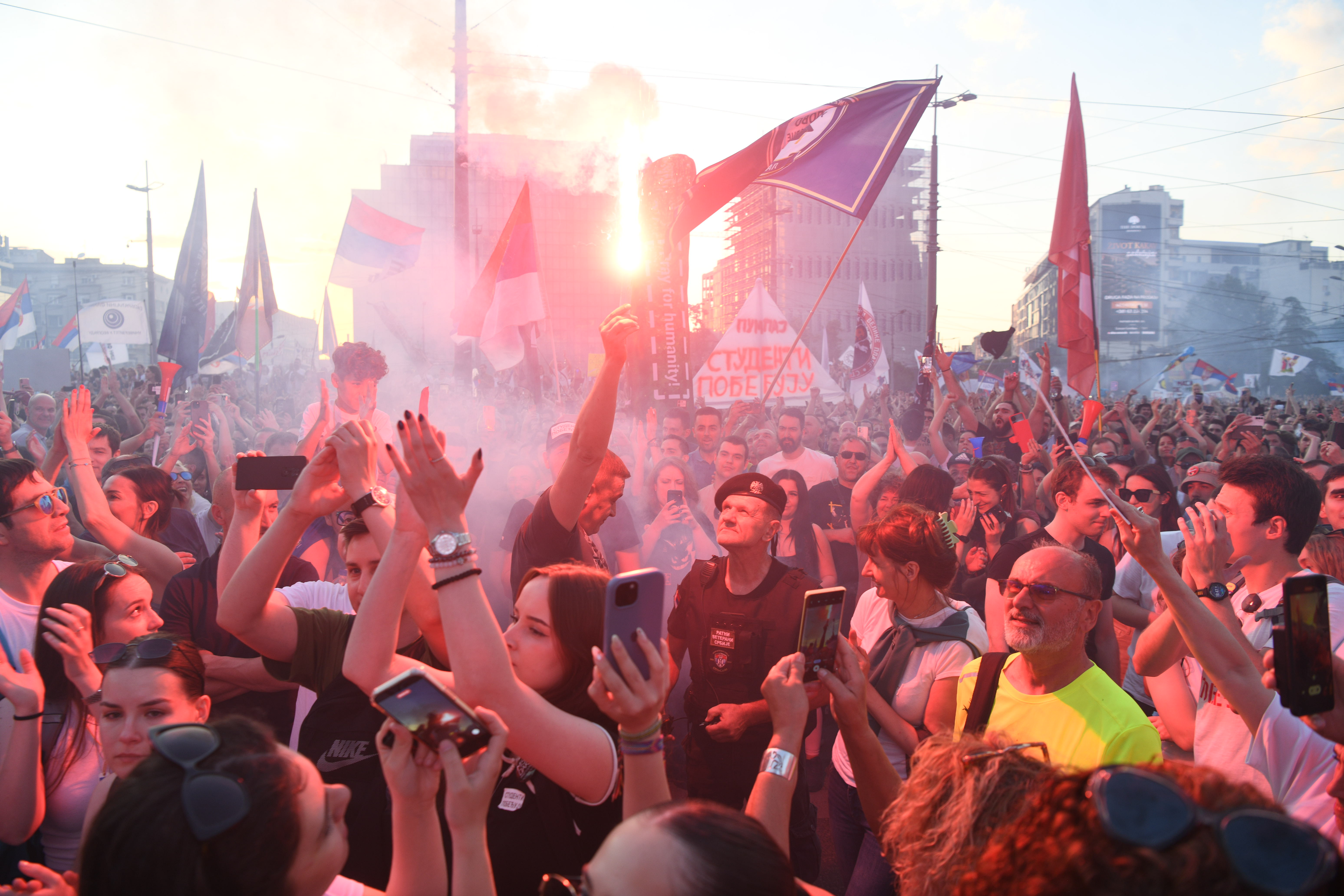 Protest Ti i ja, Slavija, jer studenti pobeđuju Foto: Filip Krainčanić/Nova.rs