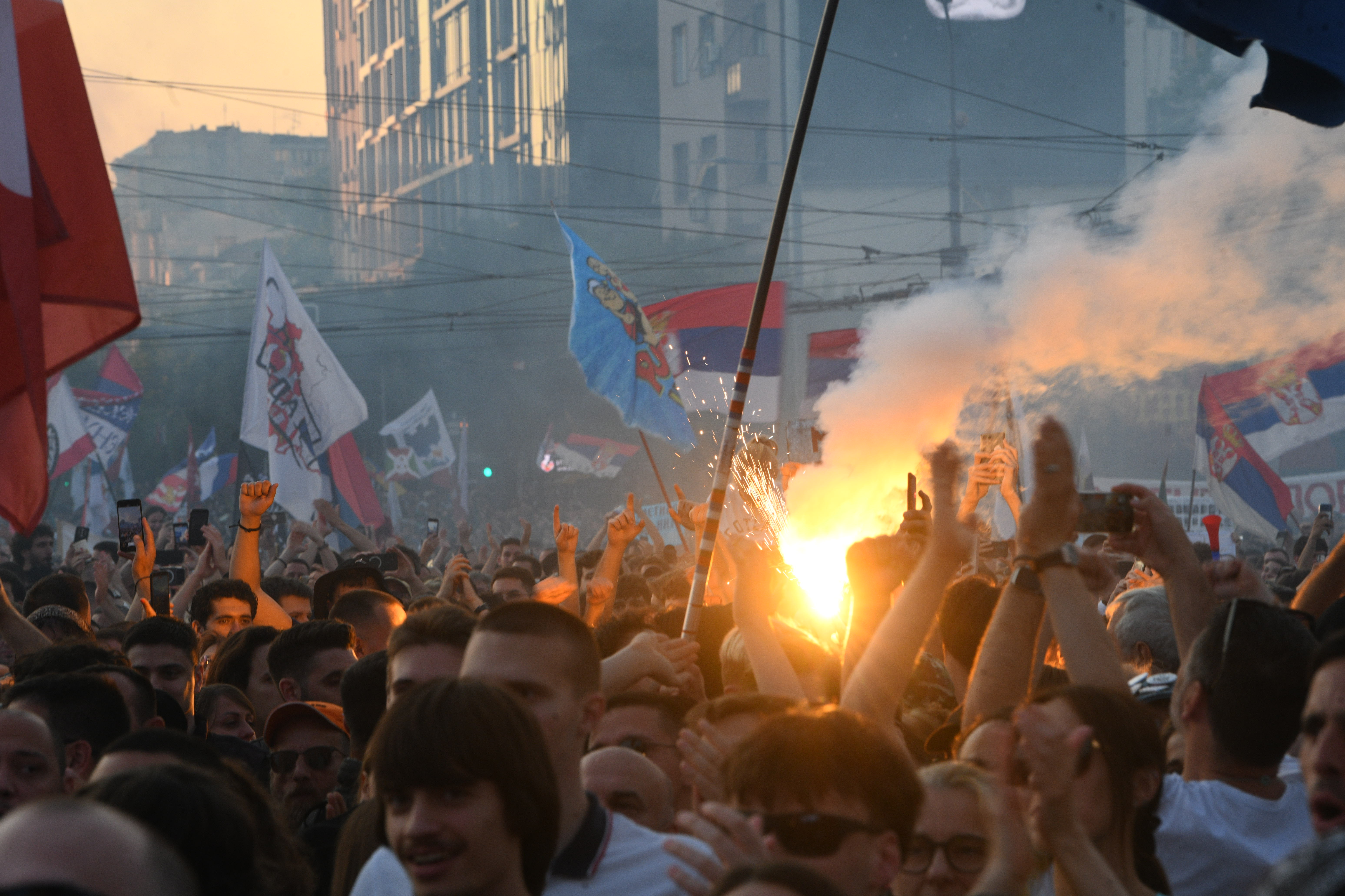 Protest Ti i ja, Slavija, jer studenti pobeđuju Foto: Filip Krainčanić/Nova.rs