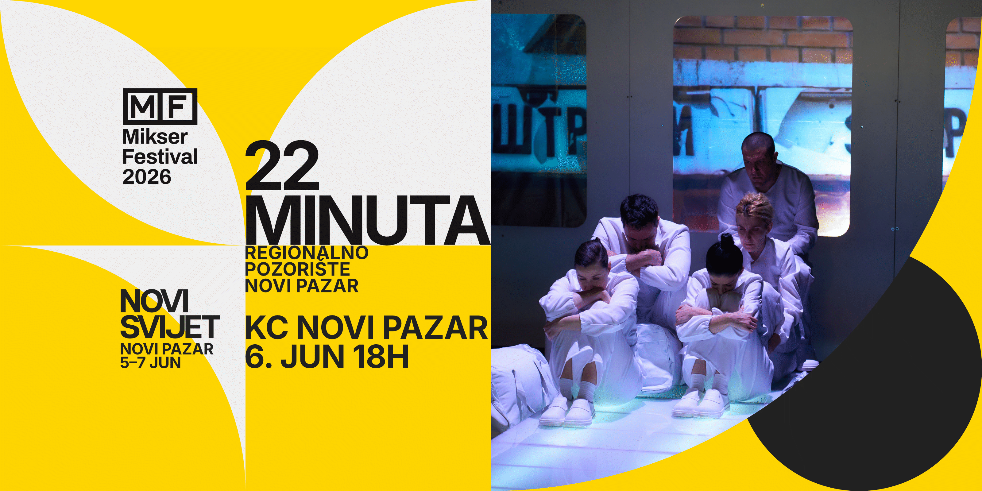 Predstava “22 minuta” na Mikser festivalu u Novom Pazaru