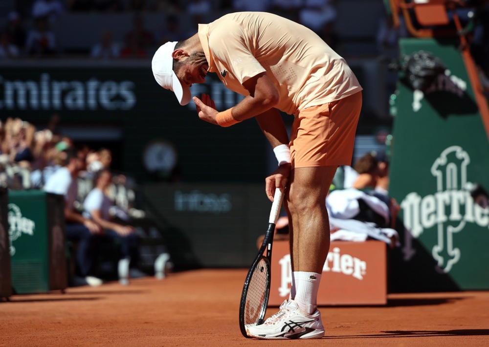 epa12998163 Novak Djokovic of Serbia