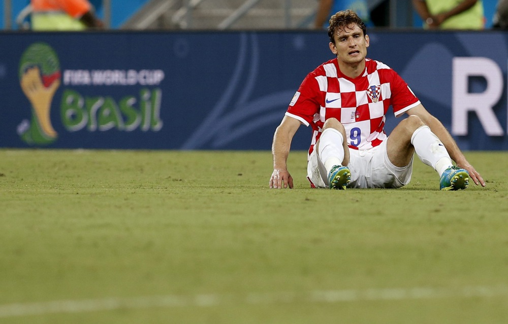 epa04276347 Nikica Jelavic of Croatia