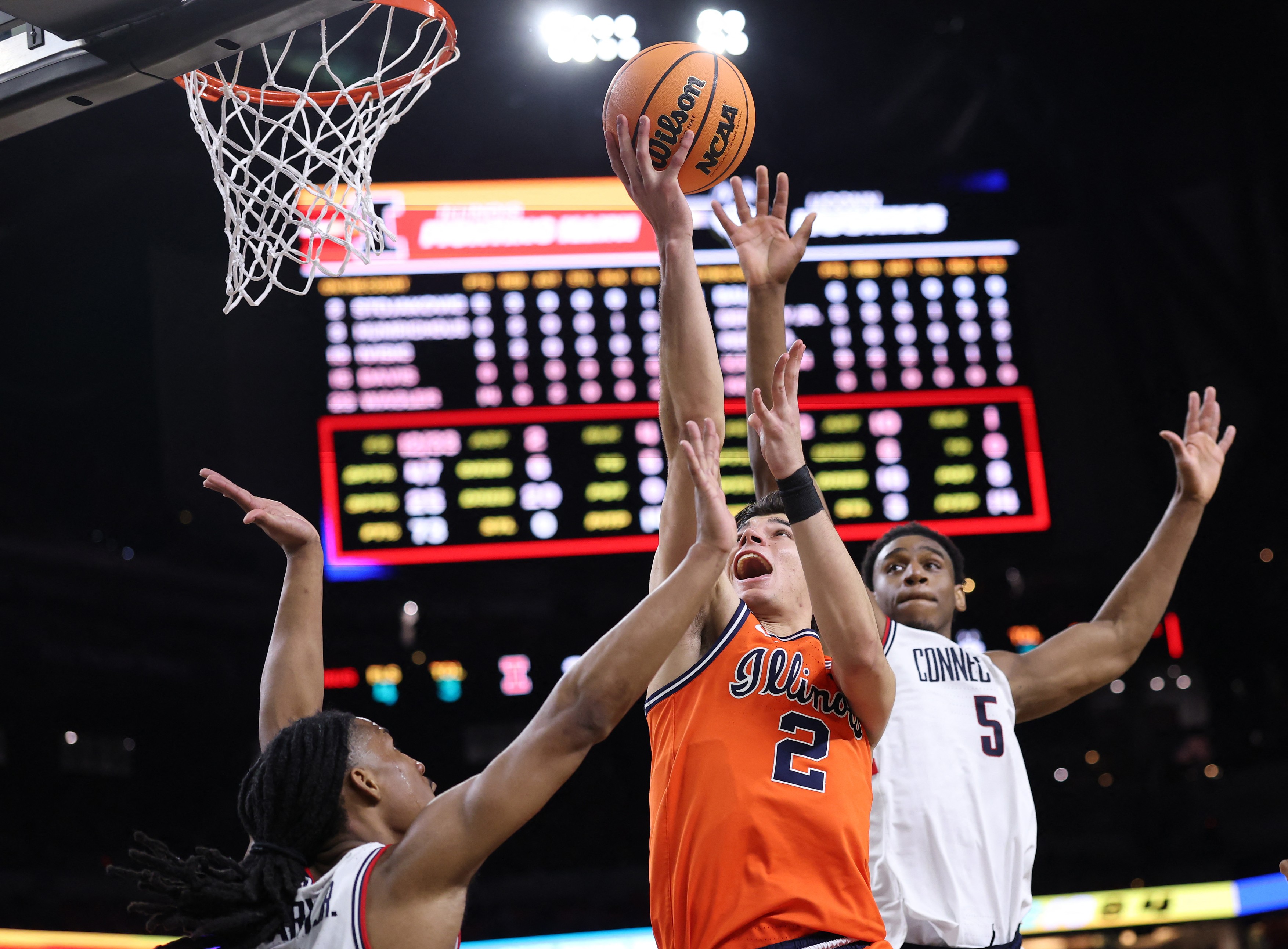 Andrej Stojakovic #2 of the Illinois