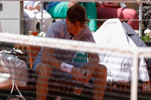 Jannik SINNER (ITA) during the tennis Grand Slam of Roland Gar
