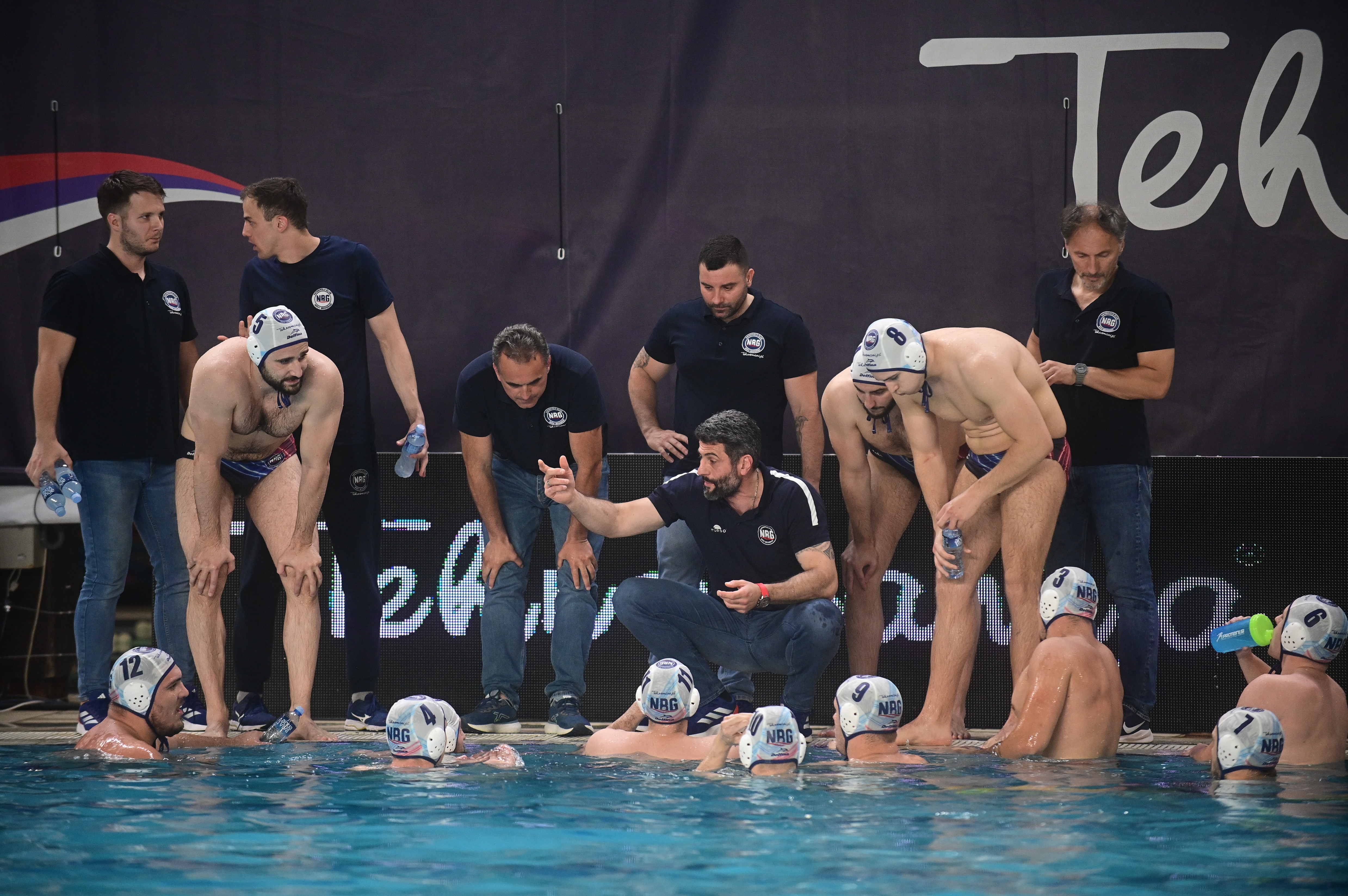 Serbian waterpolo Super League 2025/26 finals game between vk Novi Beograd snd Radnicki