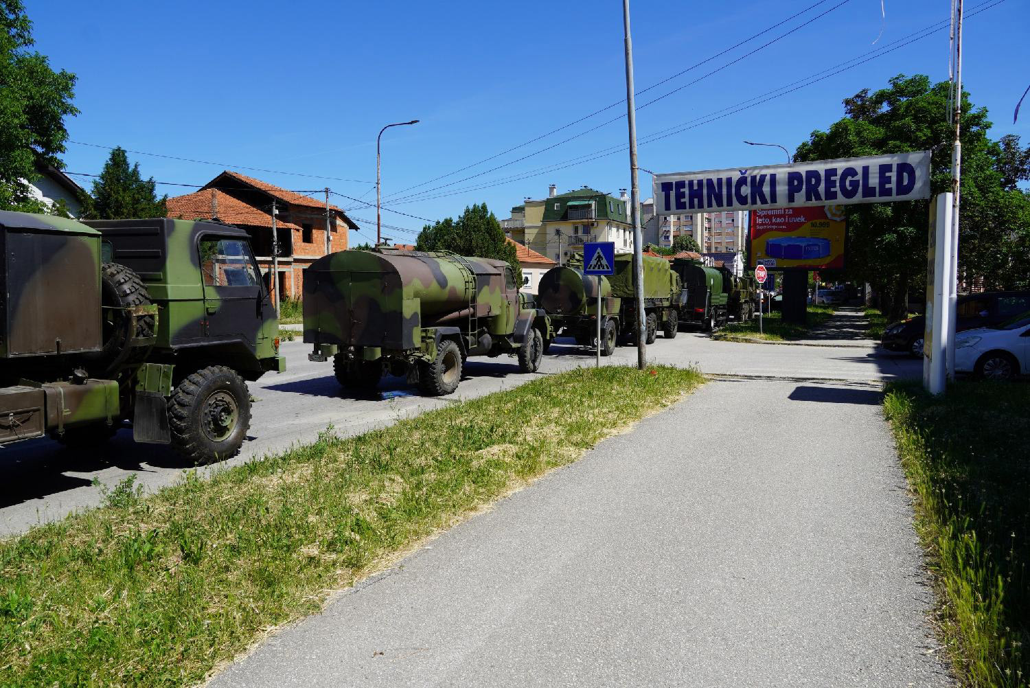 Čačak, voda za piće, cisterna za vodu, vojska