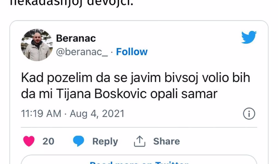 Tijana Bošković šamar