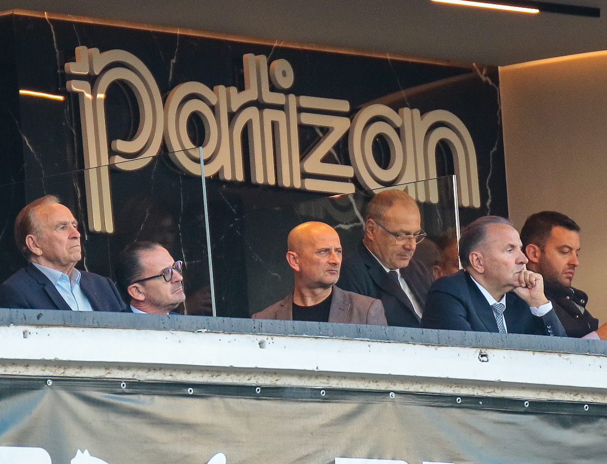 Rasim Ljajić i Predrag Mijatović u loži stadiona Partizana