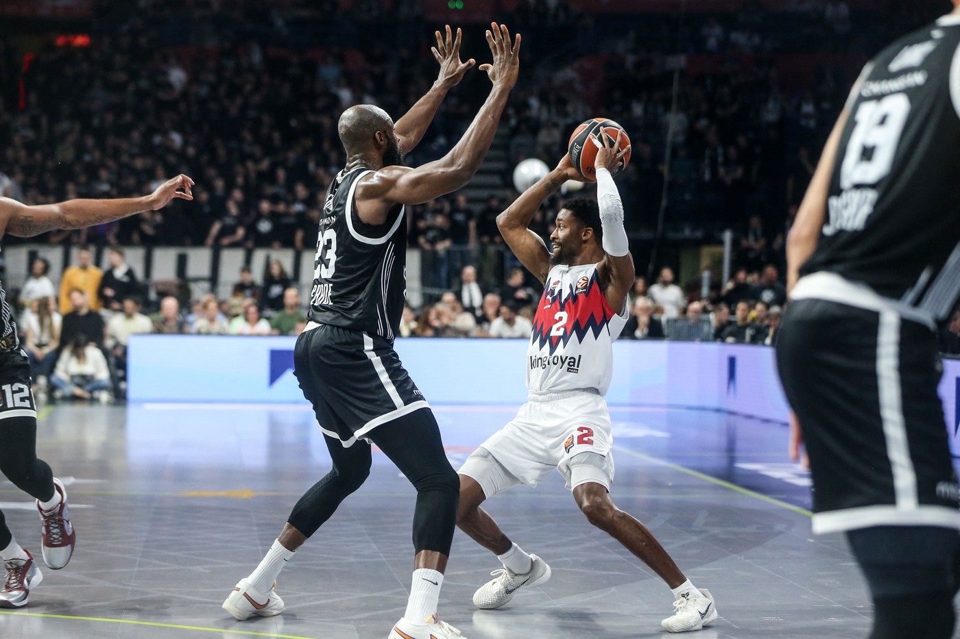 BELGRADE, SERBIA - APRIL 19: Kobi Simmons (2) of Baskonia i
