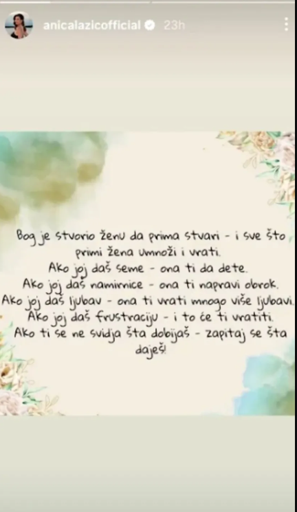 anica lazić objava