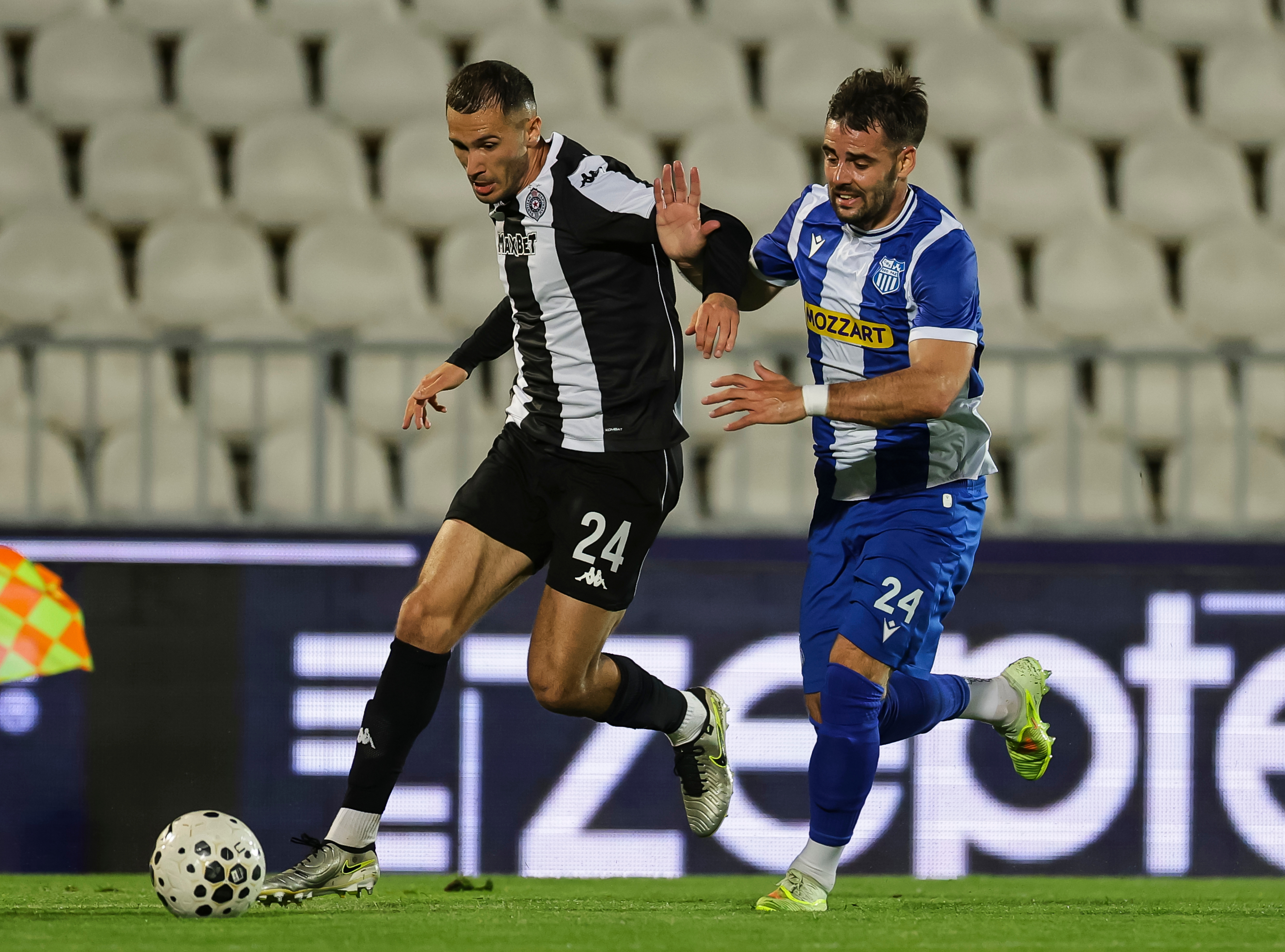 during the Mozzart Super Liga 2025/2026 Play Off match between Partizan and OFK Beograd