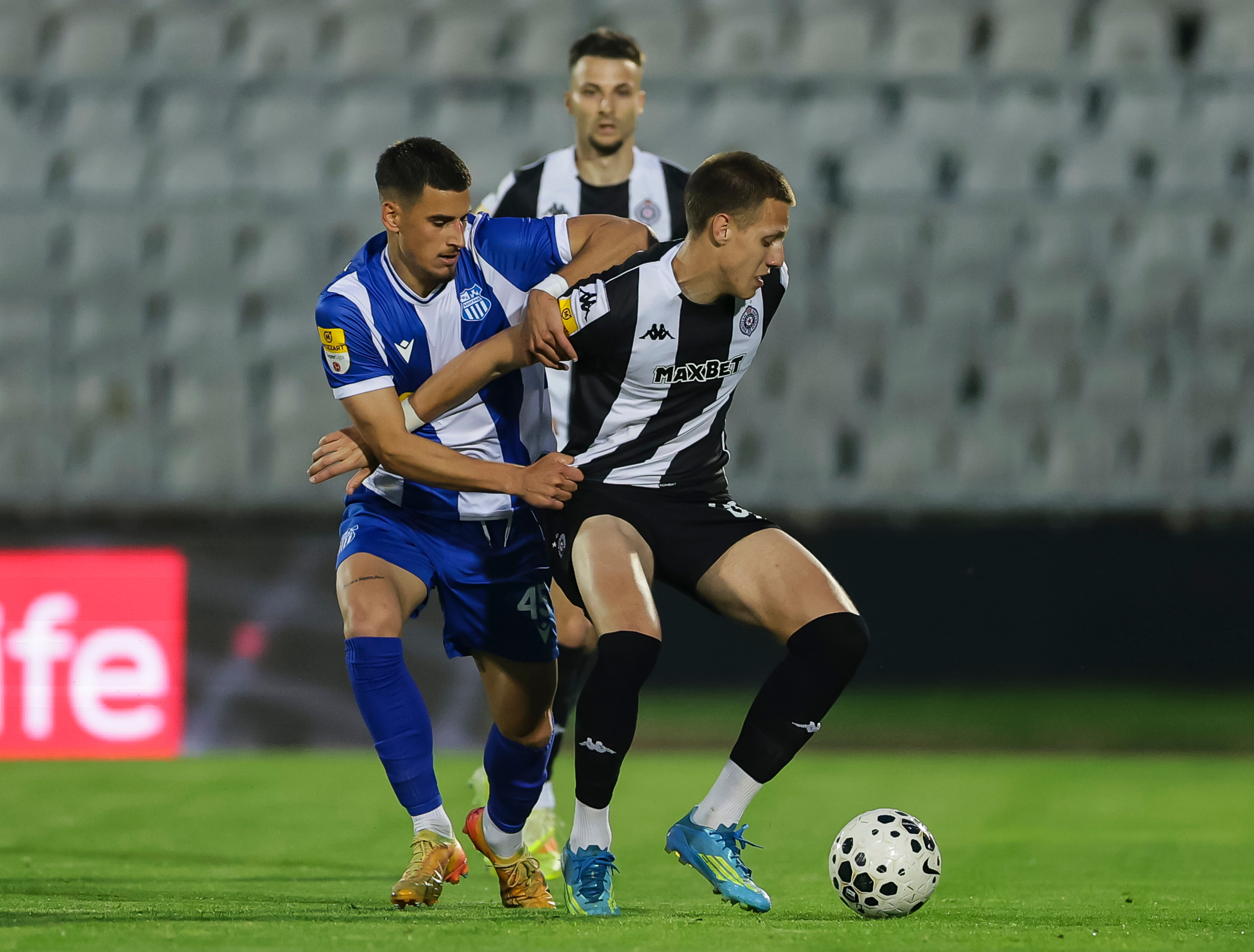 during the Mozzart Super Liga 2025/2026 Play Off match between Partizan and OFK Beograd