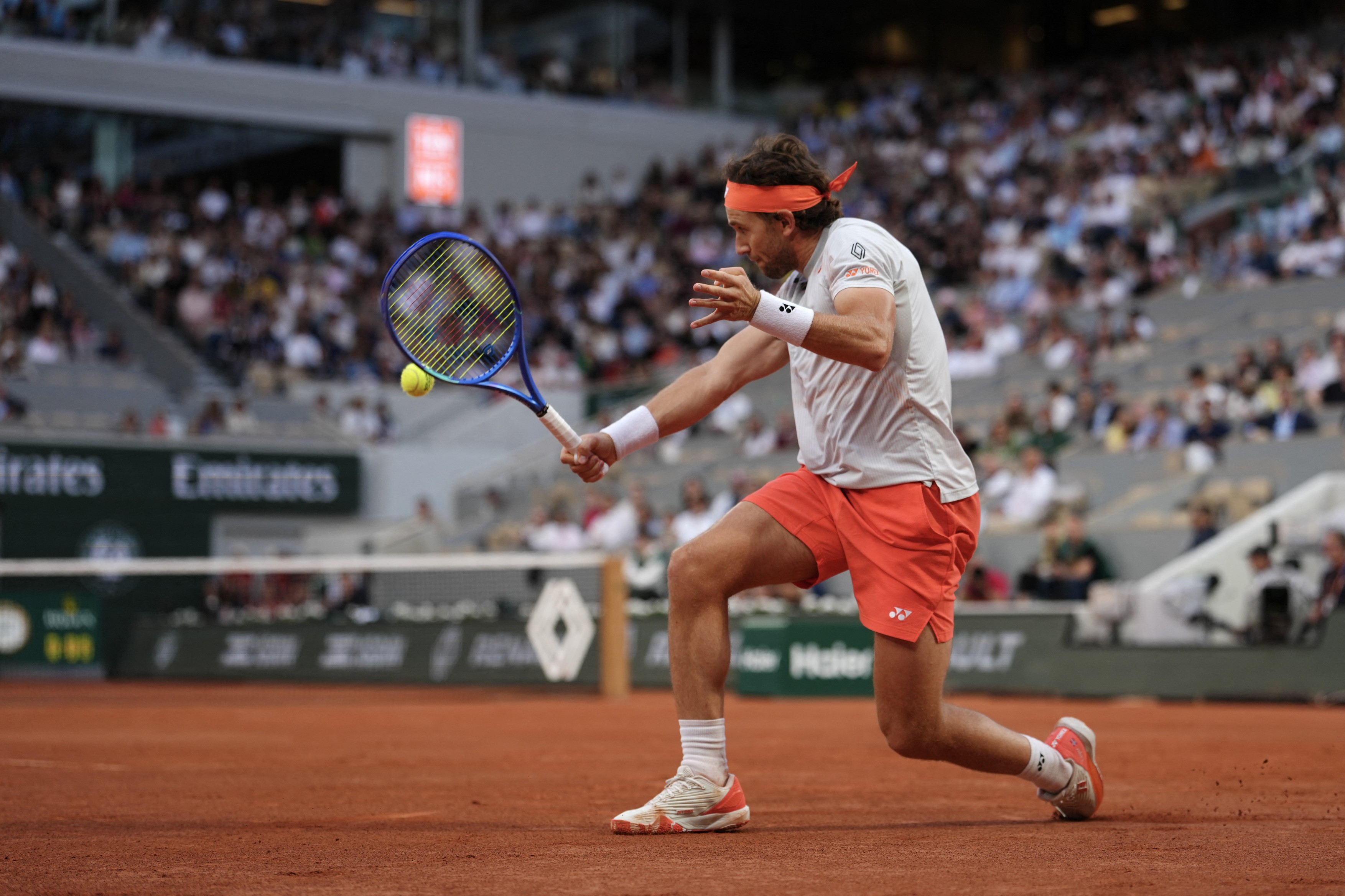 Norway's Casper Ruud plays