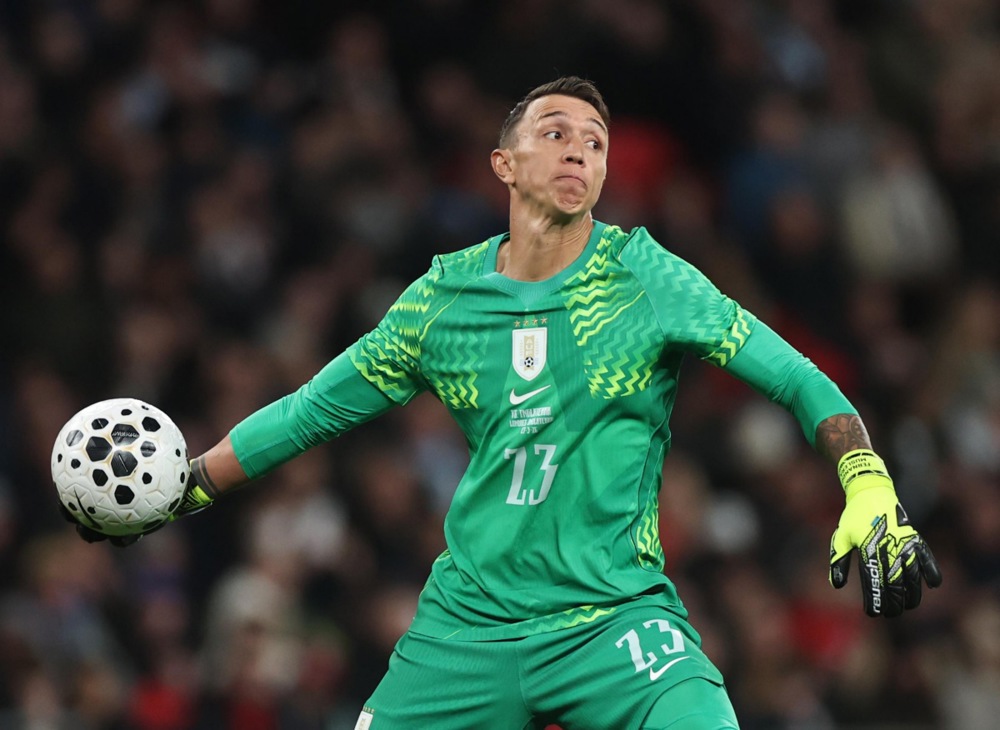 epa12855516 Goalkeeper Fernando Muslera of Uruguay in action