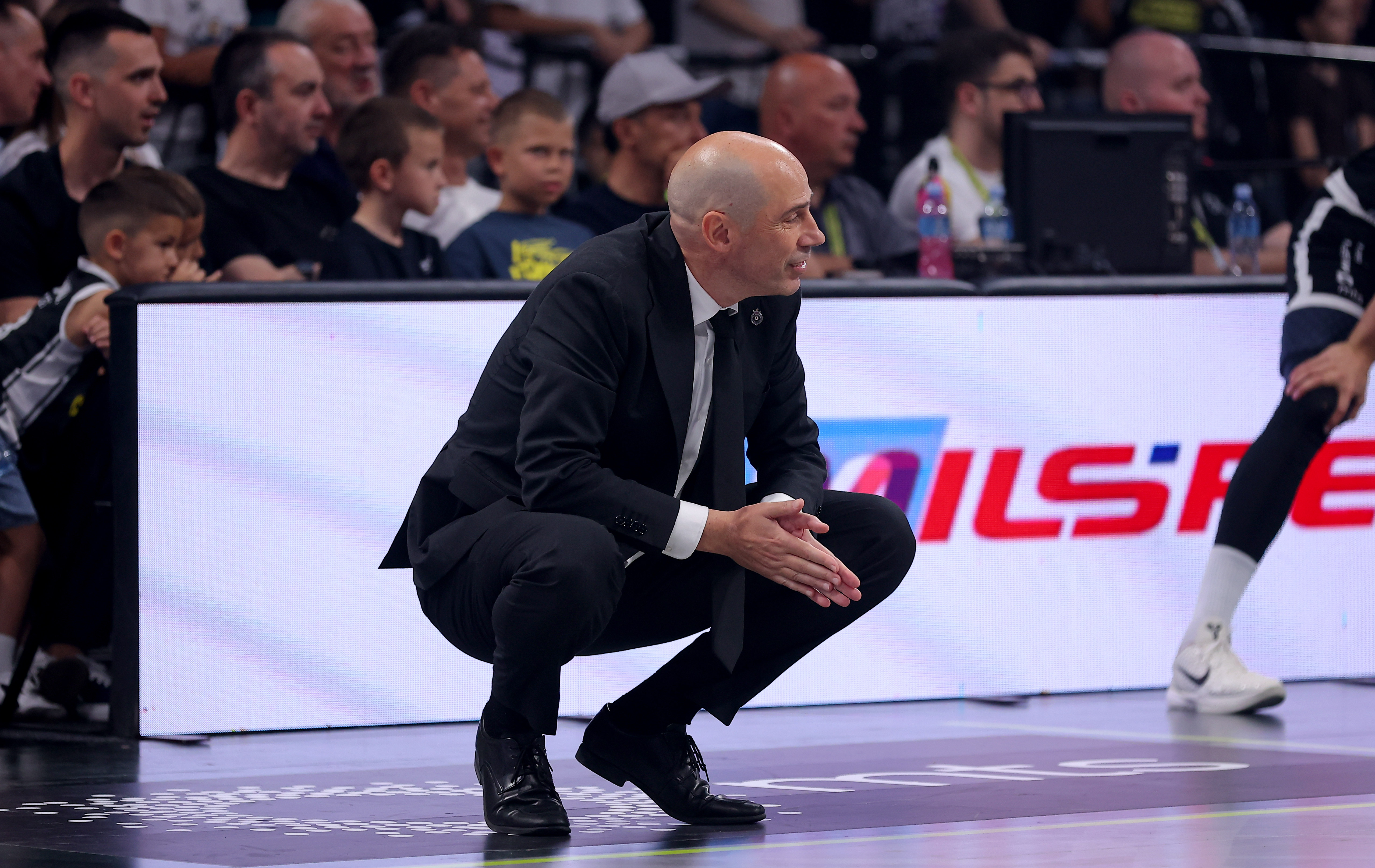 during Partizan v Dubai basketball match of
