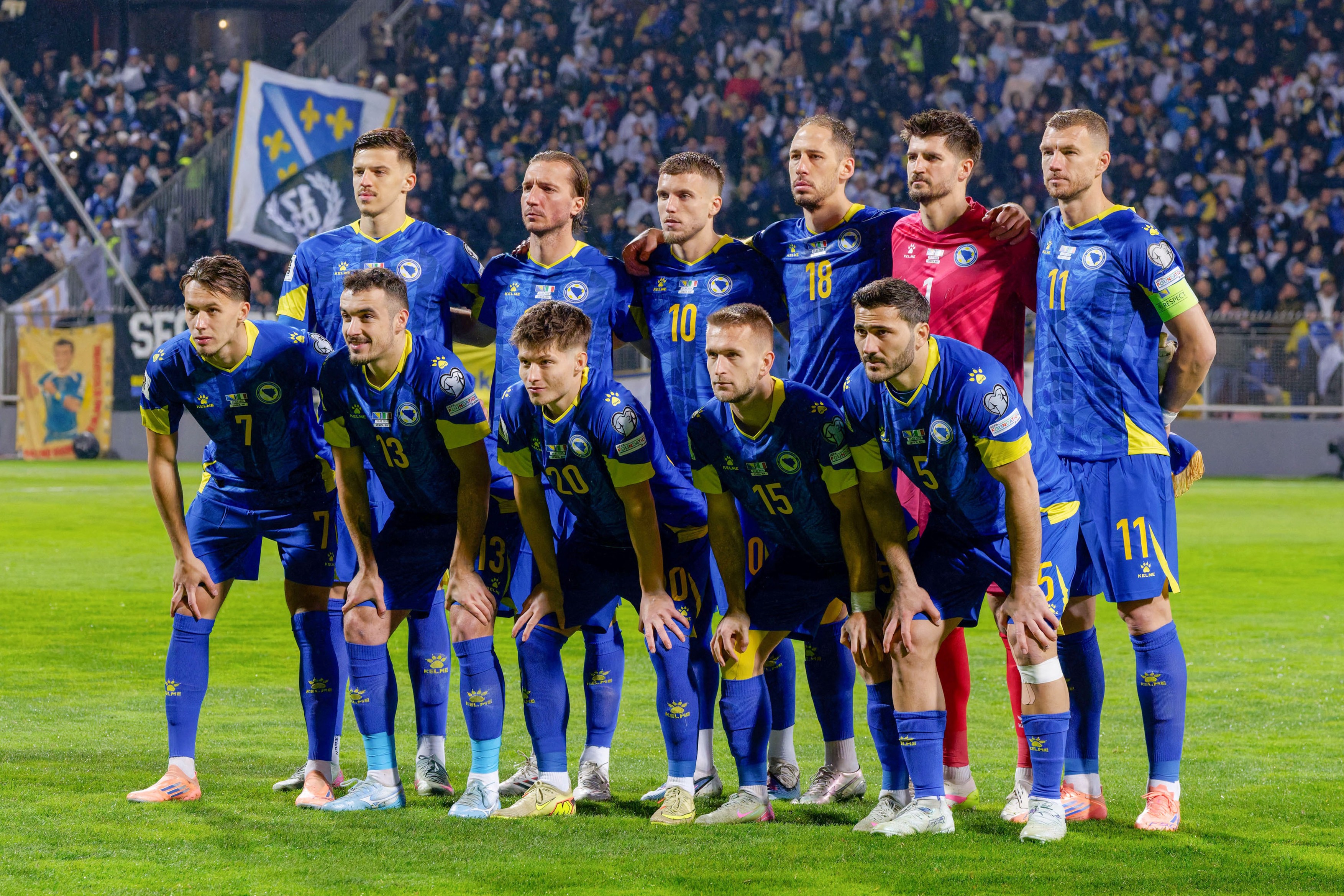 Team of Bosnia and Herzegovina during the FIFA World Cup 2026, European Qualifiers