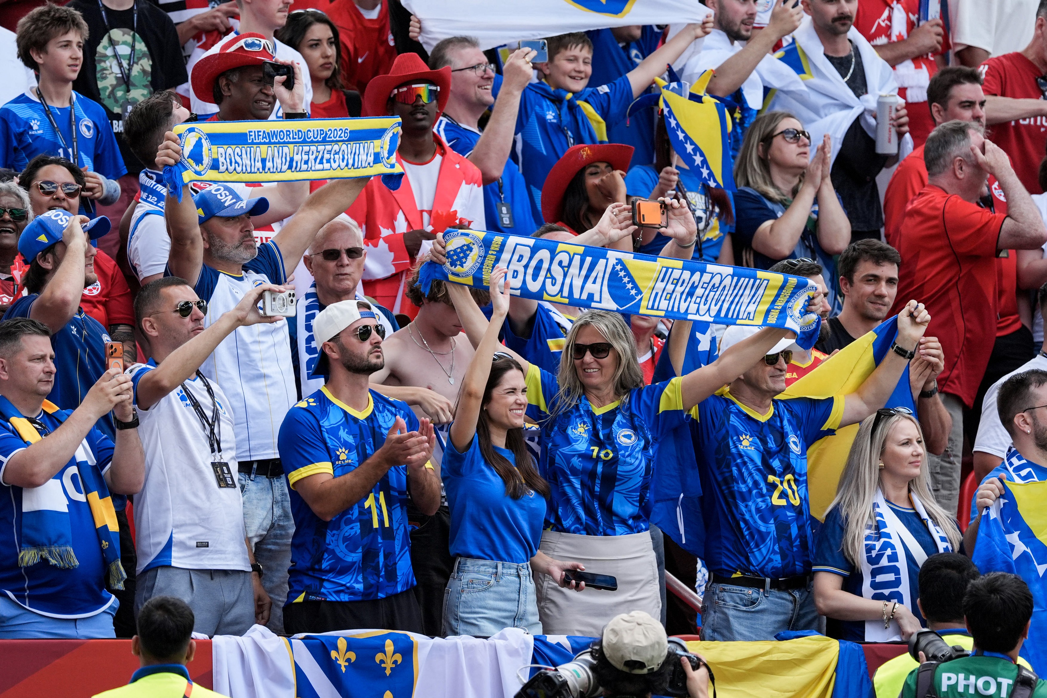 June 12, 2026: Fans of Bosnia and Herzegovina