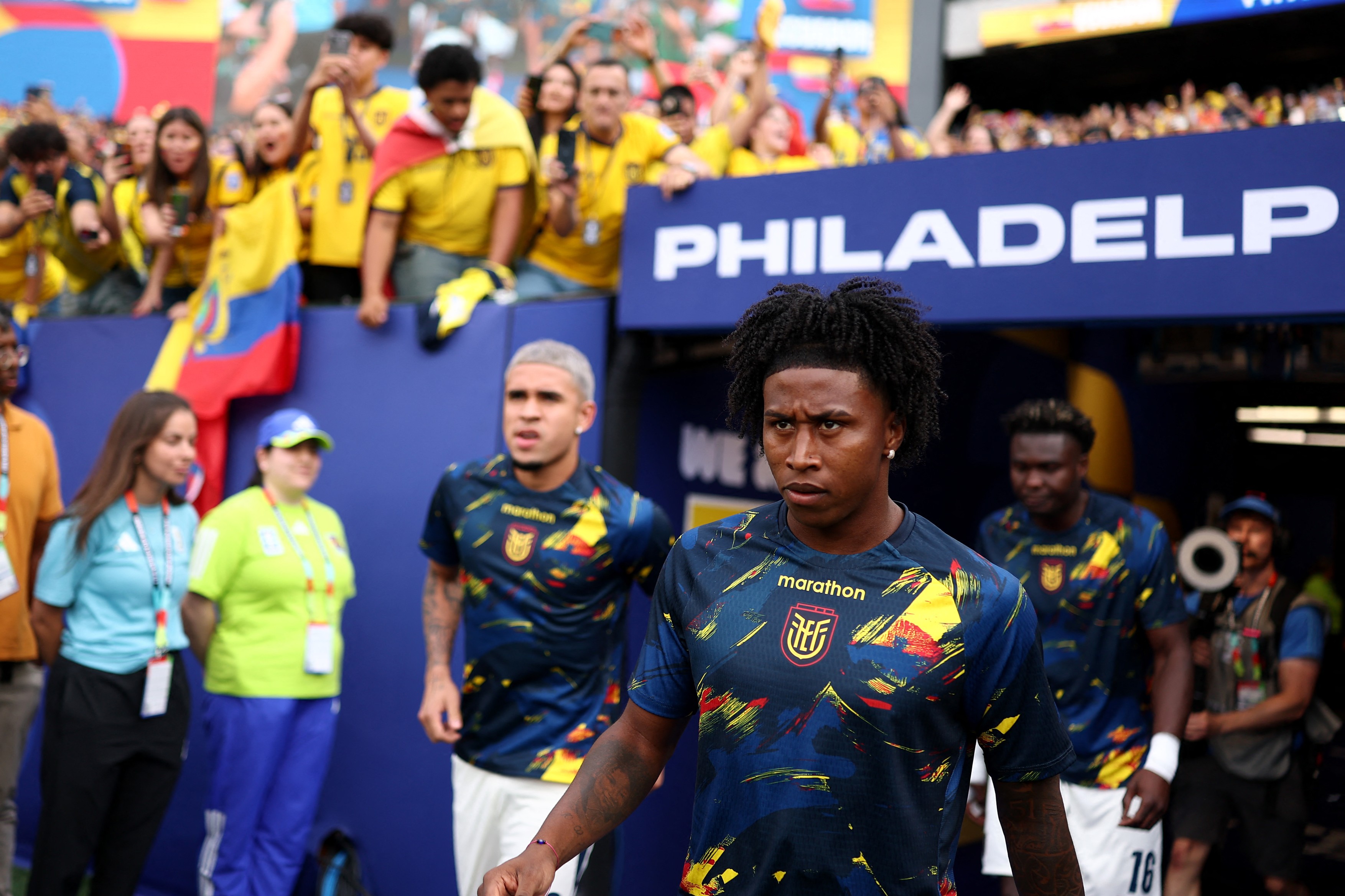 Ecuador's defender #17 Angelo Preciado